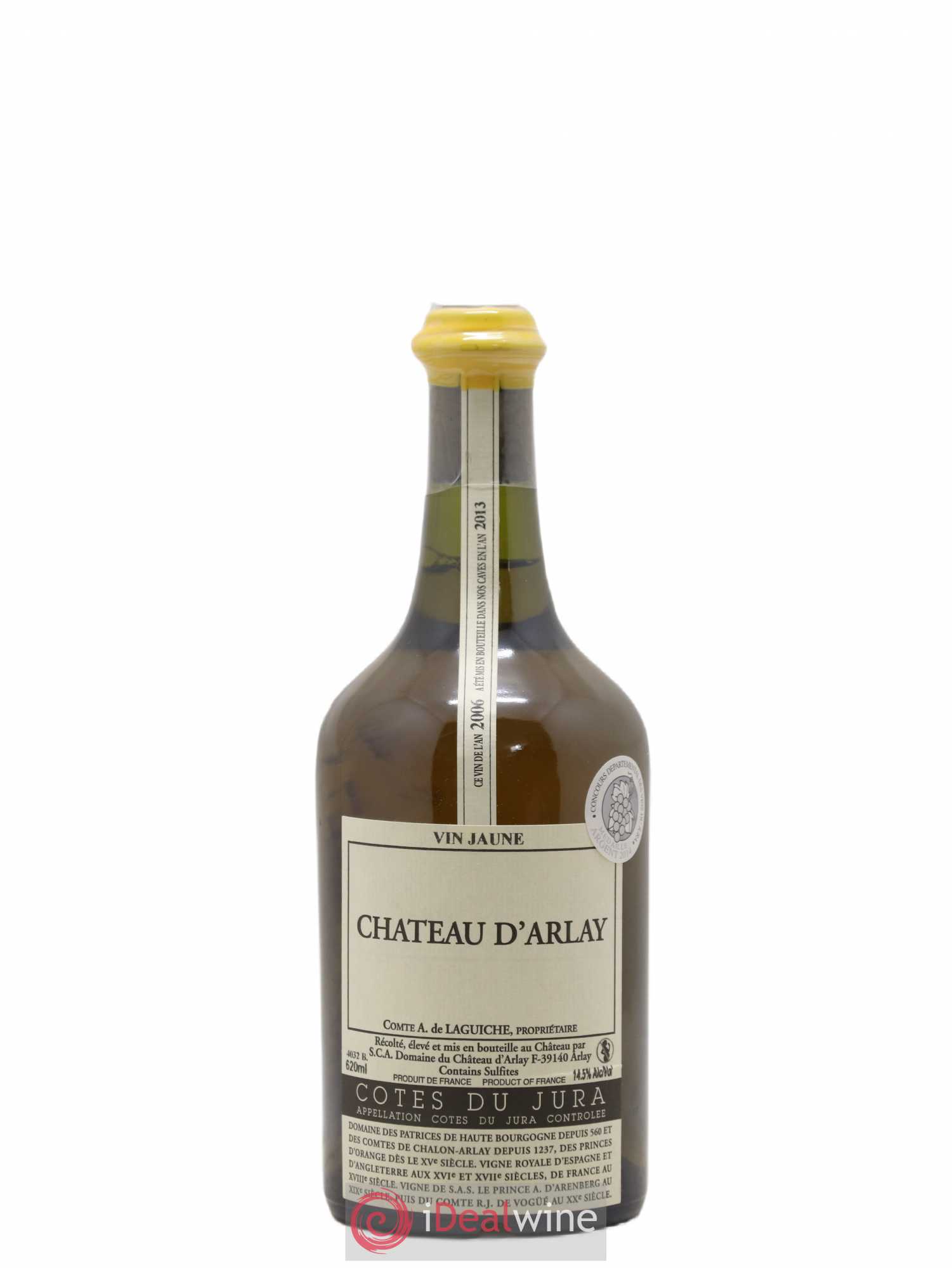 Côtes du Jura Vin jaune Château d'Arlay 2006 - Lot de 1 bouteille - 0