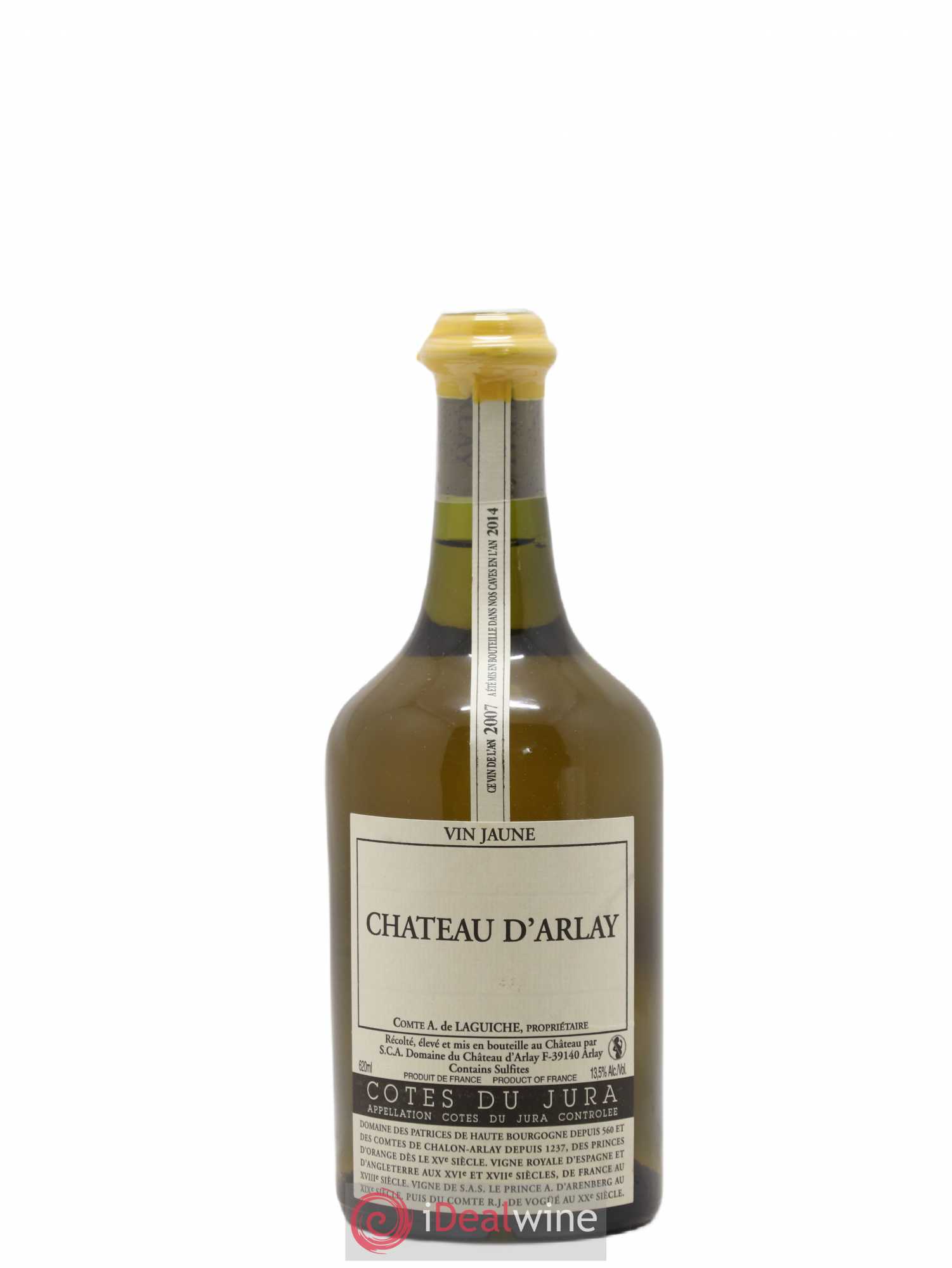 Côtes du Jura Vin jaune Château d'Arlay 2007 - Lot de 1 bouteille - 0
