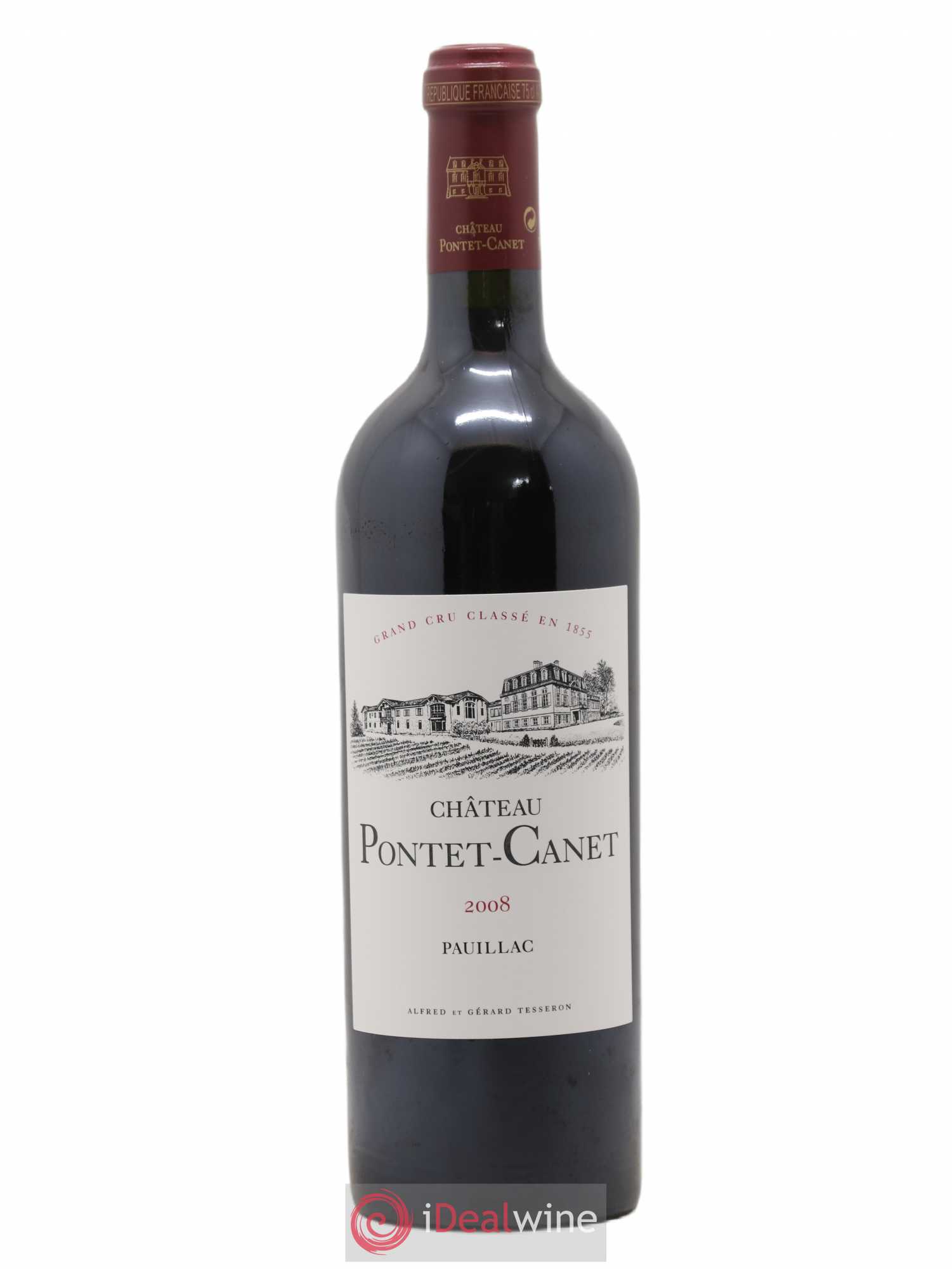 Château Pontet Canet 5ème Grand Cru Classé 2008 - Lot de 1 bouteille - 0