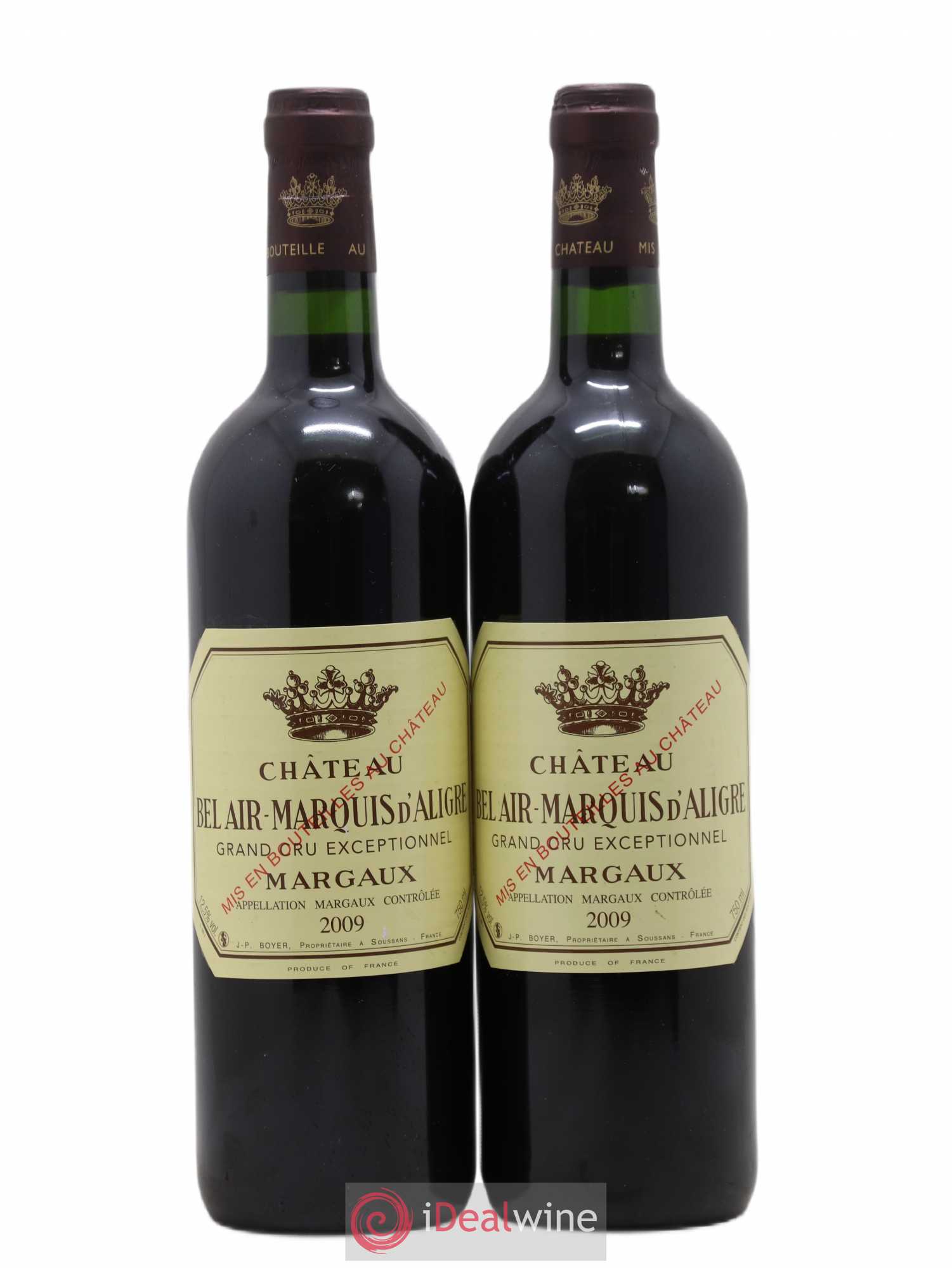 Château Bel Air Marquis d'Aligre 2009 - Lot de 2 bouteilles - 0