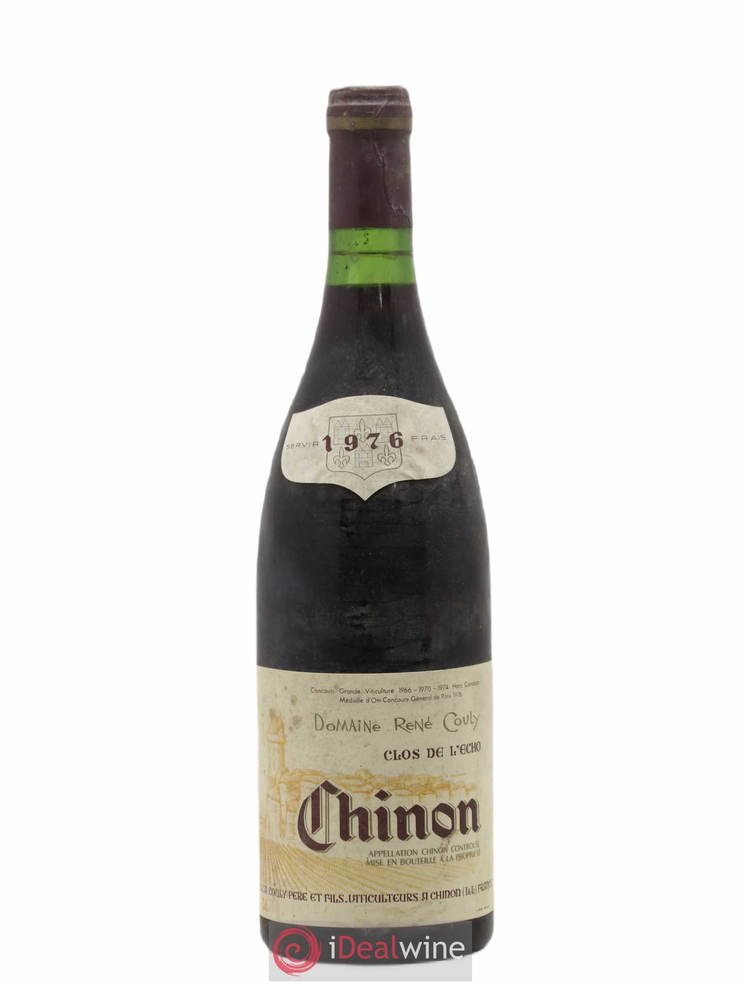 Chinon Clos de l'Echo Couly-Dutheil 1976 - Lot de 1 bouteille - 0