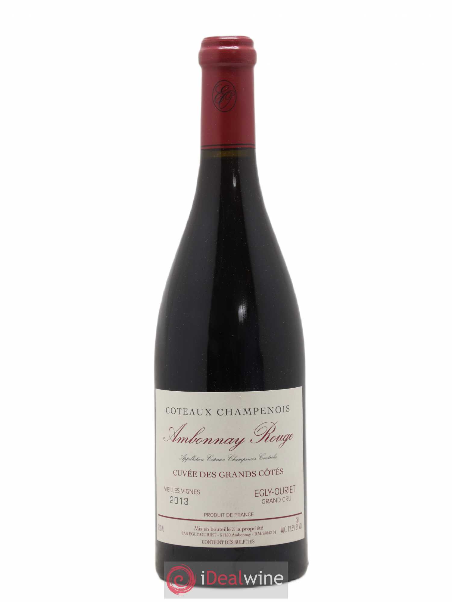 Ambonnay Cuvée des Grands Côtés VV Grand Cru Egly-Ouriet 2013 - Lot de 1 bouteille - 0