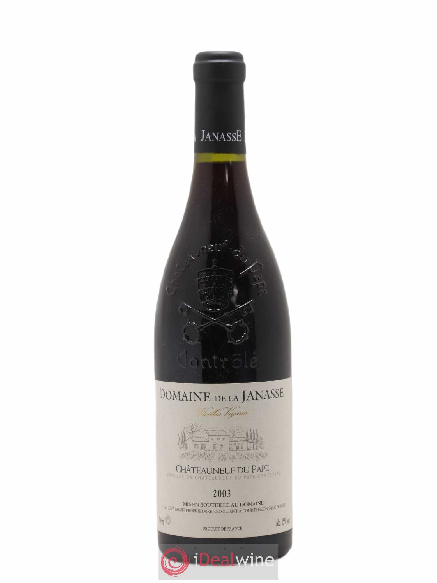 Châteauneuf-du-Pape Cuvée Vieilles Vignes La Janasse (Domaine de) 2003 - Lot de 1 bouteille - 0
