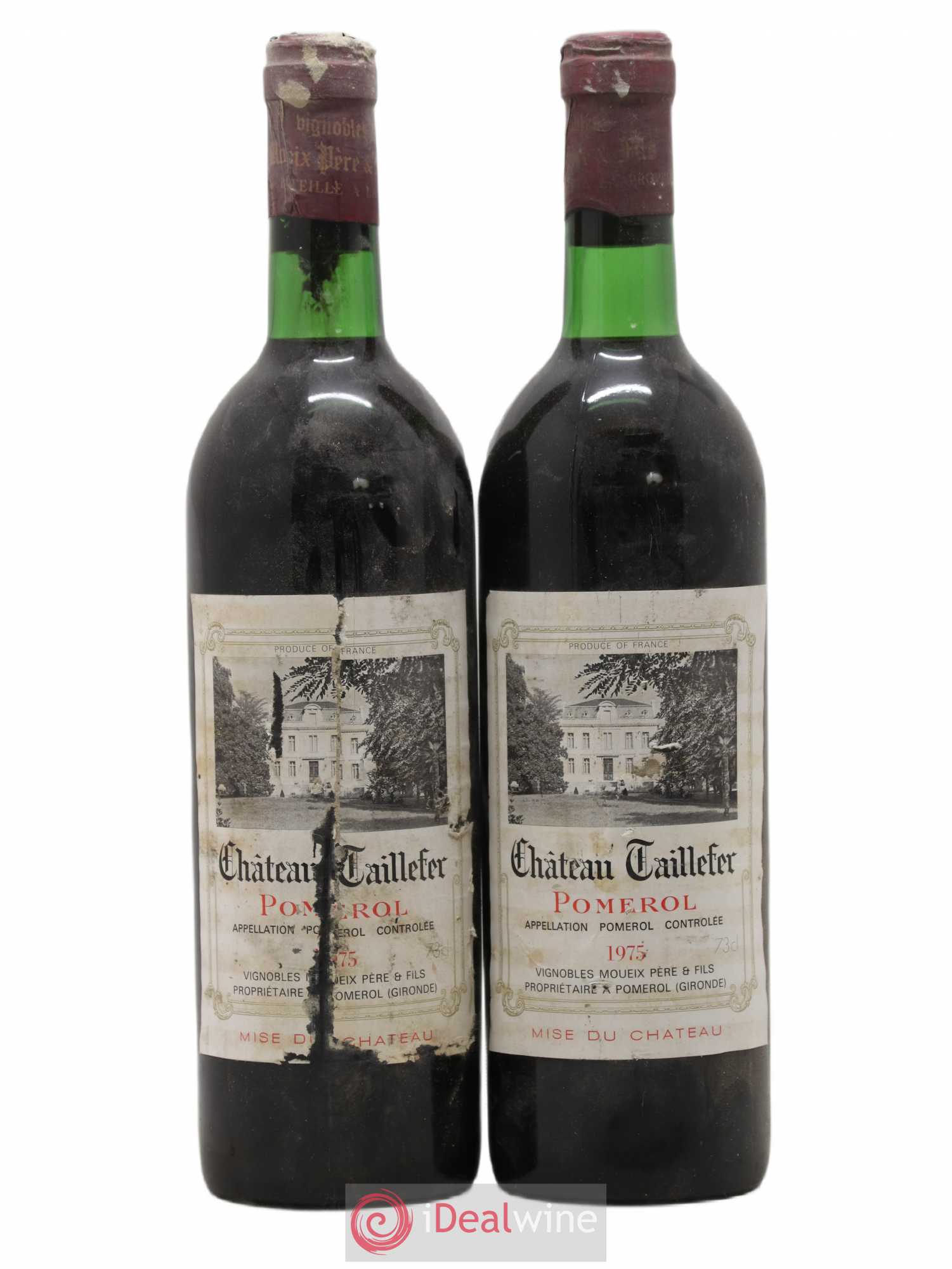 Château Taillefer 1975 - Lot de 2 bouteilles - 0