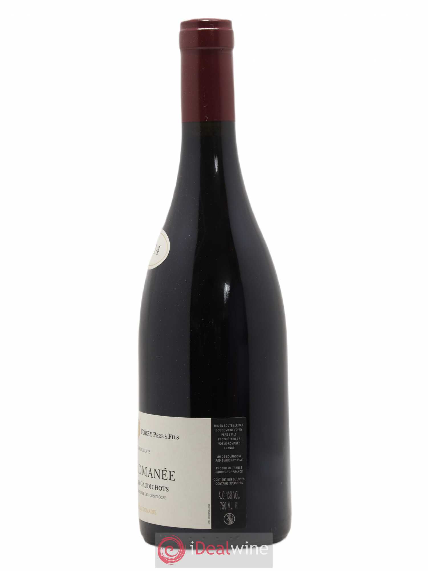 Vosne-Romanée 1er Cru Les Gaudichots Forey Père et Fils (Domaine) 2014 - Lot de 1 bouteille - 1