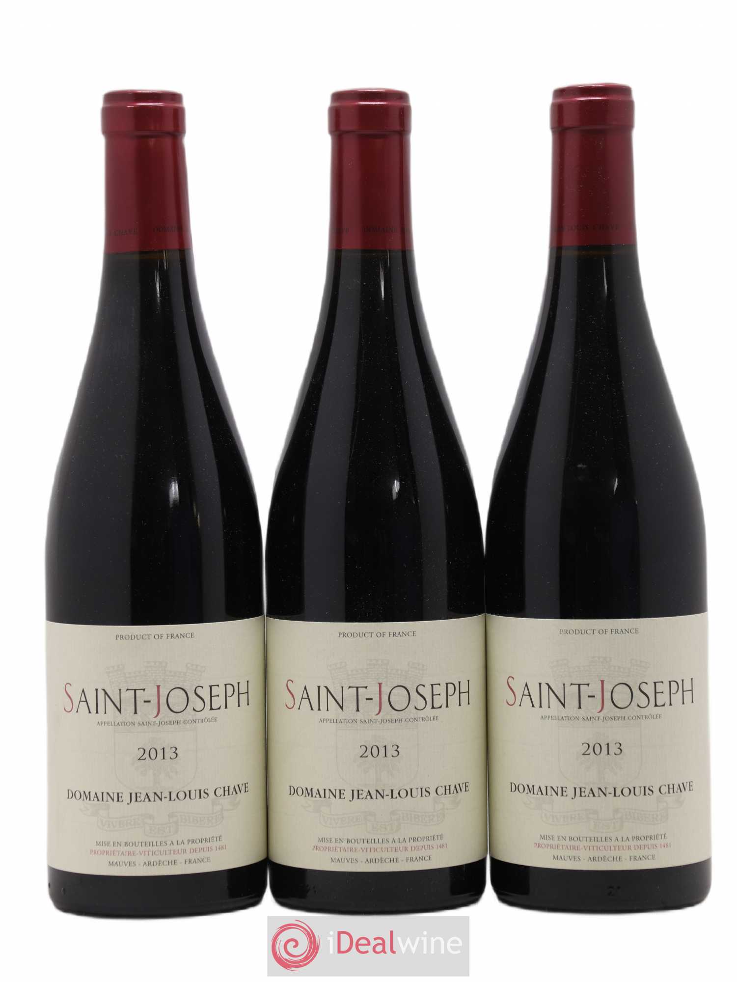 Saint-Joseph Jean-Louis Chave 2013 - Lot de 3 bouteilles - 0