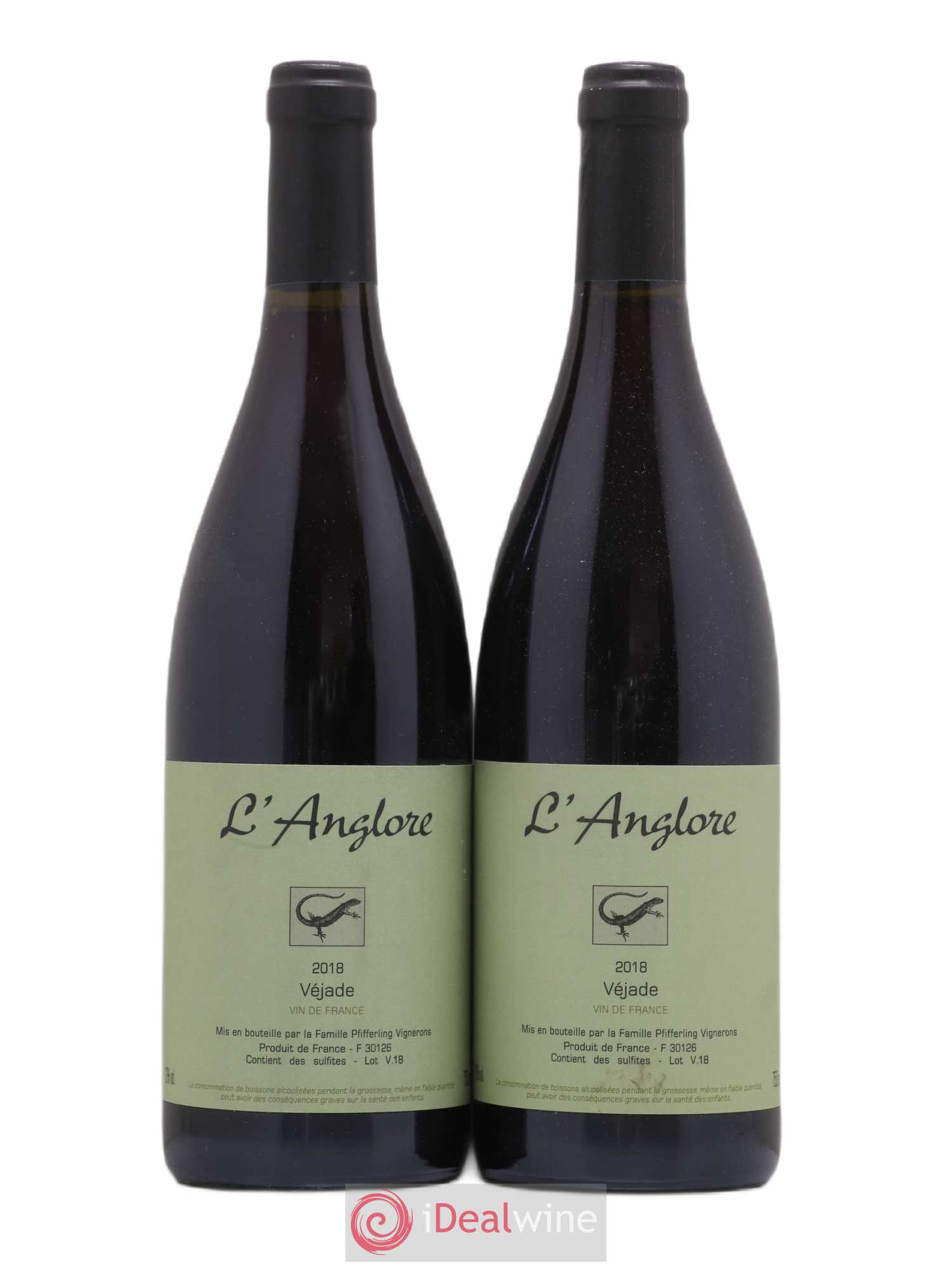 Vin de France Véjade L'Anglore 2018 - Lot de 2 bouteilles - 0