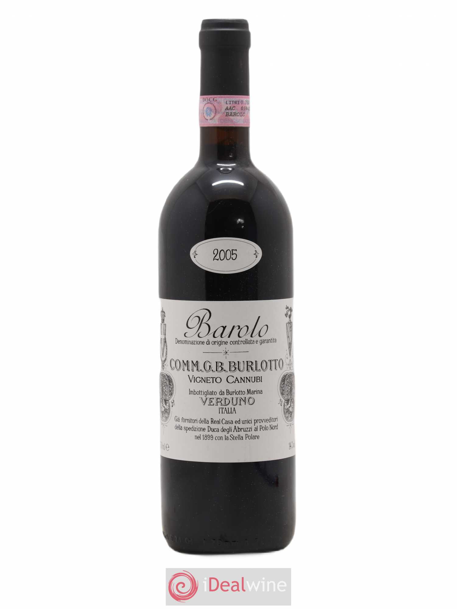 Barolo DOCG Cannubi Comm. Giovan Battista Burlotto 2005 - Lot de 1 bouteille - 0
