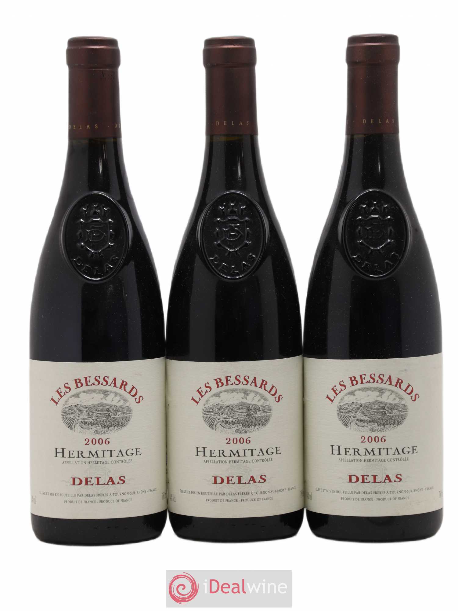 Hermitage Les Bessards Delas Frères 2006 - Lot de 3 bouteilles - 0