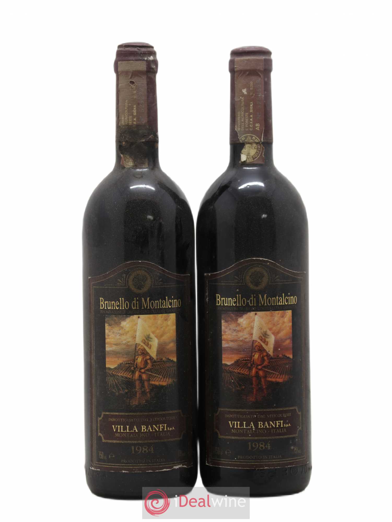 Brunello di Montalcino Banfi 1984 - Lot de 2 bouteilles - 0