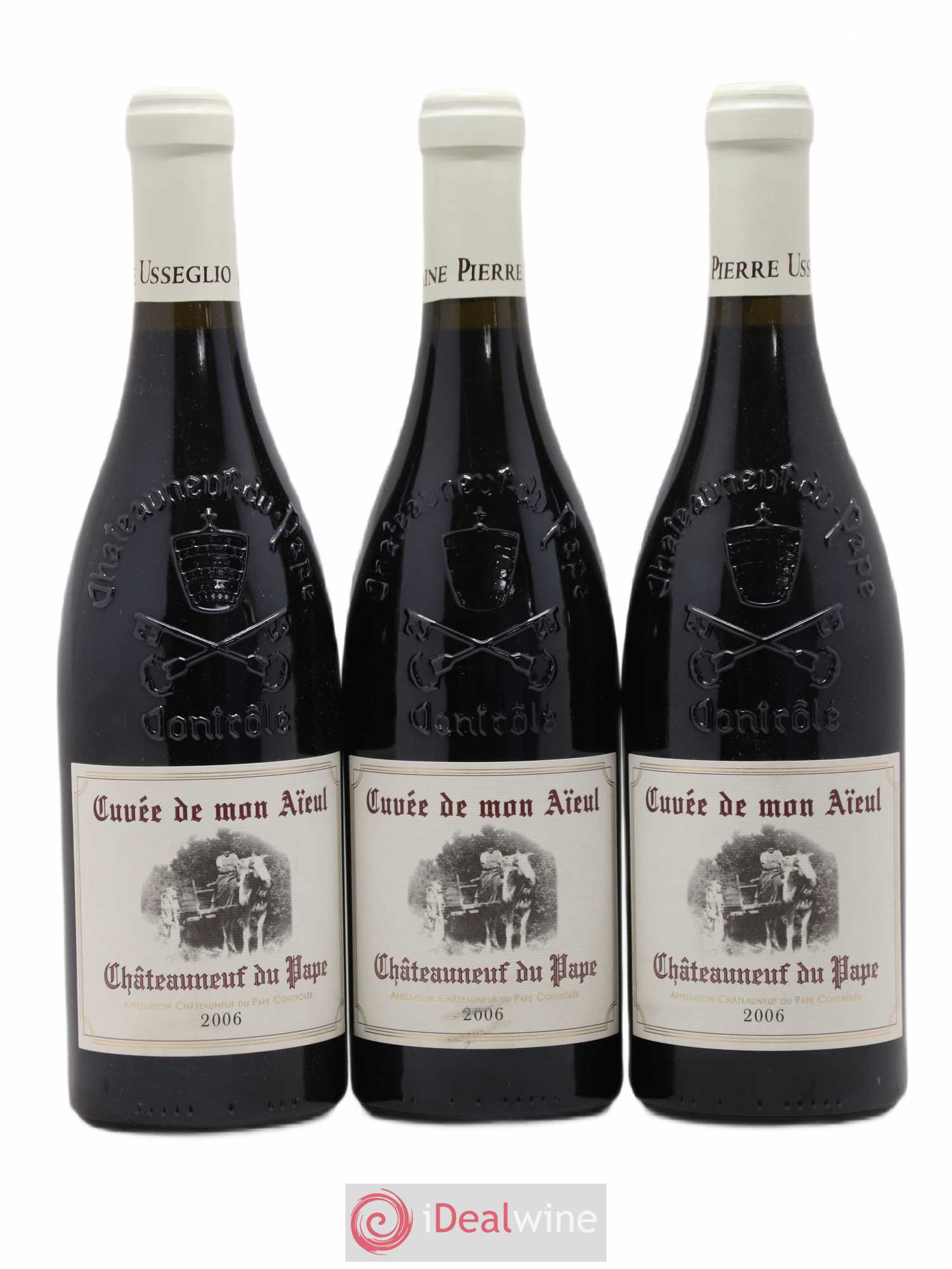 Châteauneuf-du-Pape Cuvée de mon Aïeul Pierre Usseglio & Fils 2006 - Lot de 3 bouteilles - 0