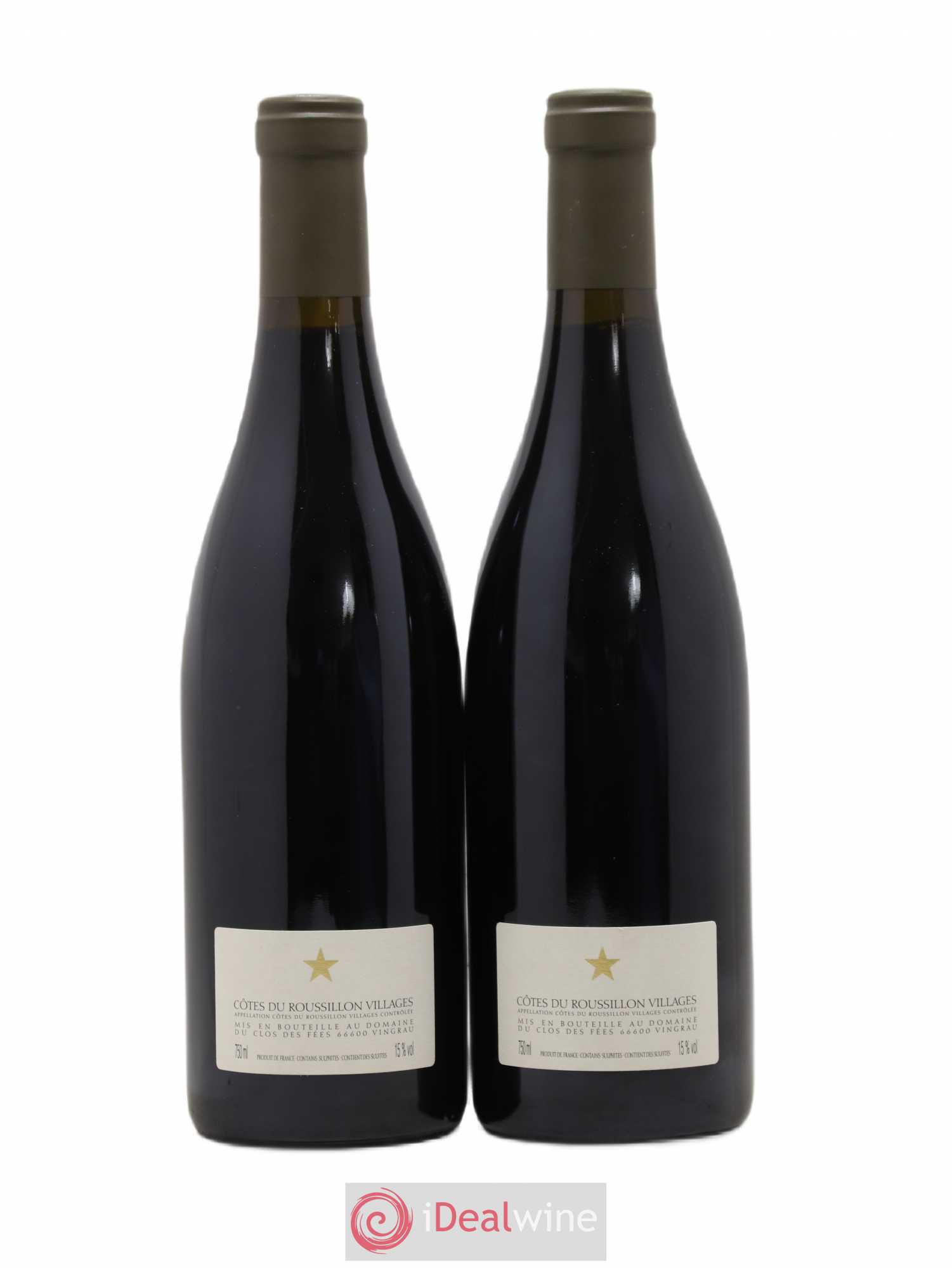 Côtes du Roussillon Villages Clos des Fées Hervé Bizeul 2005 - Lot de 2 bouteilles - 1