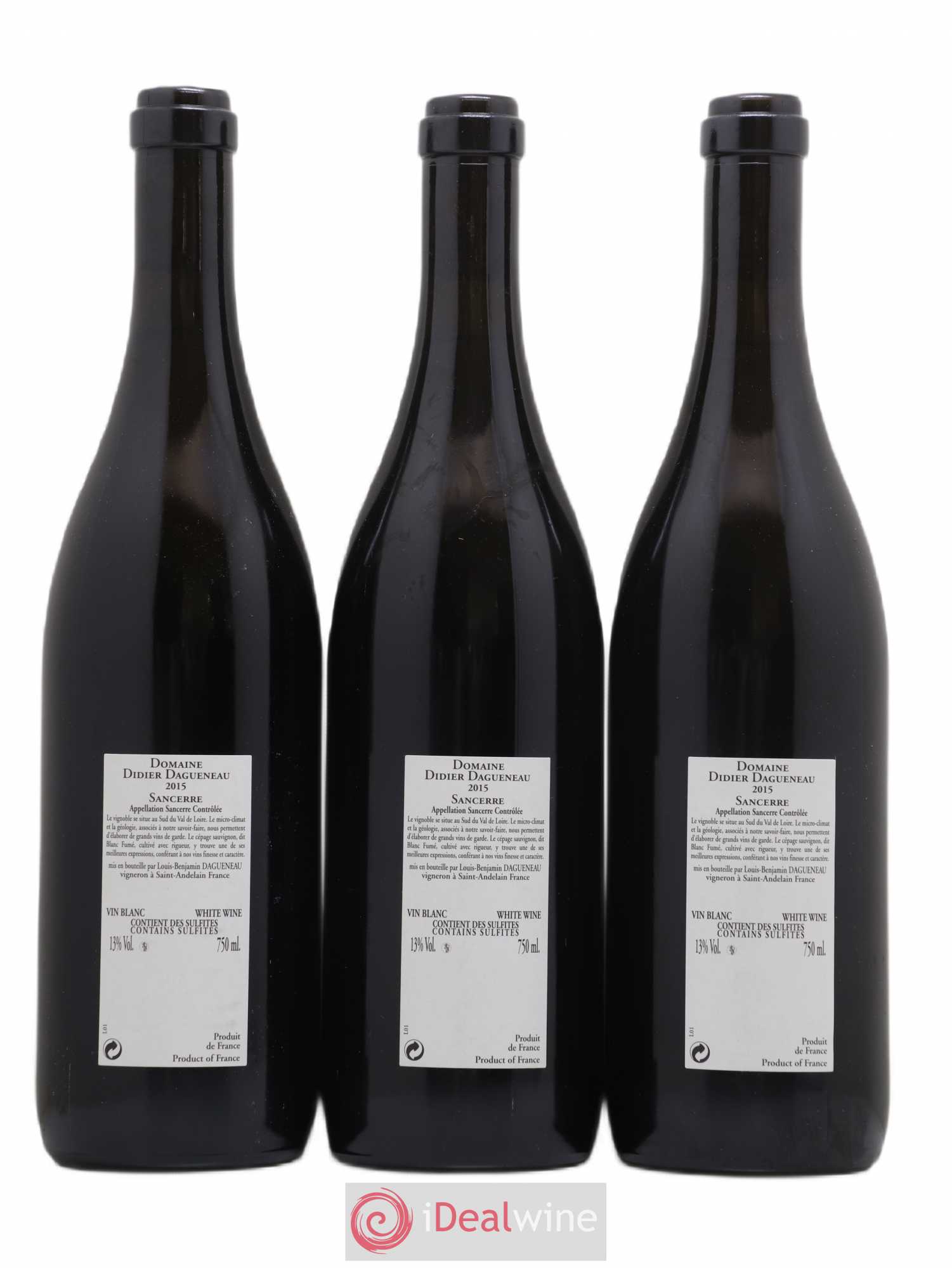 Sancerre En Chailloux Domaine Dagueneau 2015 - Posten von 3 Flaschen - 1