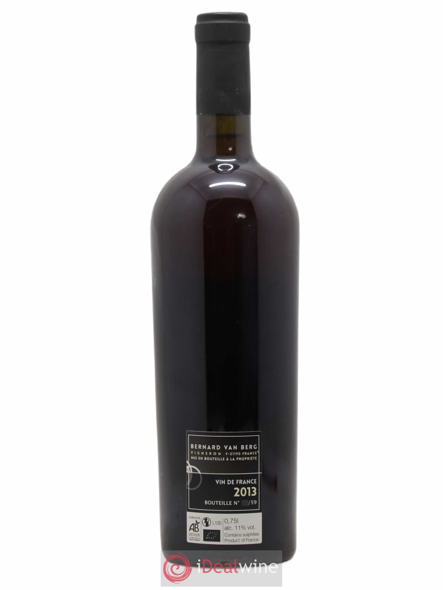 Bourgogne Le Vin le plus simplement En Busigny Van Berg 2013 - Posten von 1 Flasche - 1