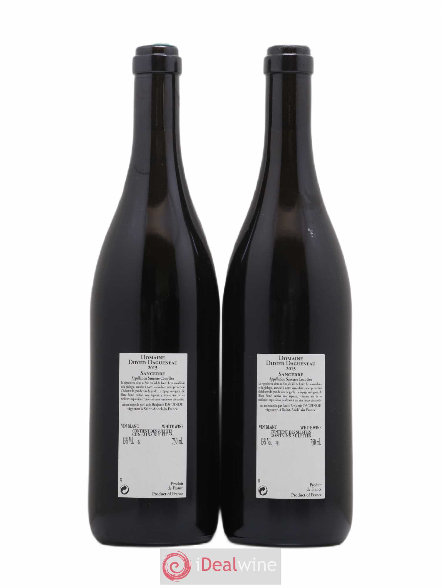Sancerre En Chailloux Domaine Dagueneau 2015 - Posten von 2 Flaschen - 1