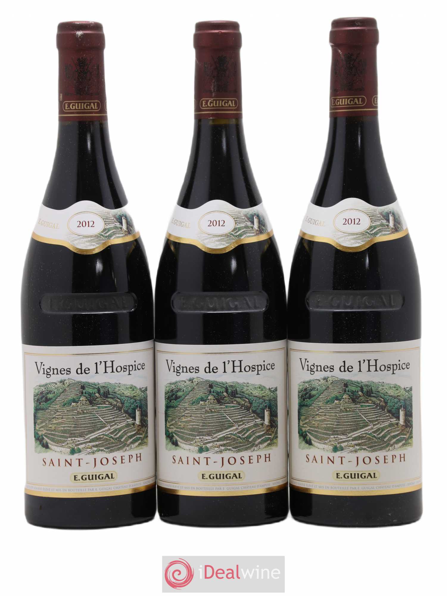Saint-Joseph Vignes de l'Hospice Guigal 2012 - Lot de 3 bouteilles - 0