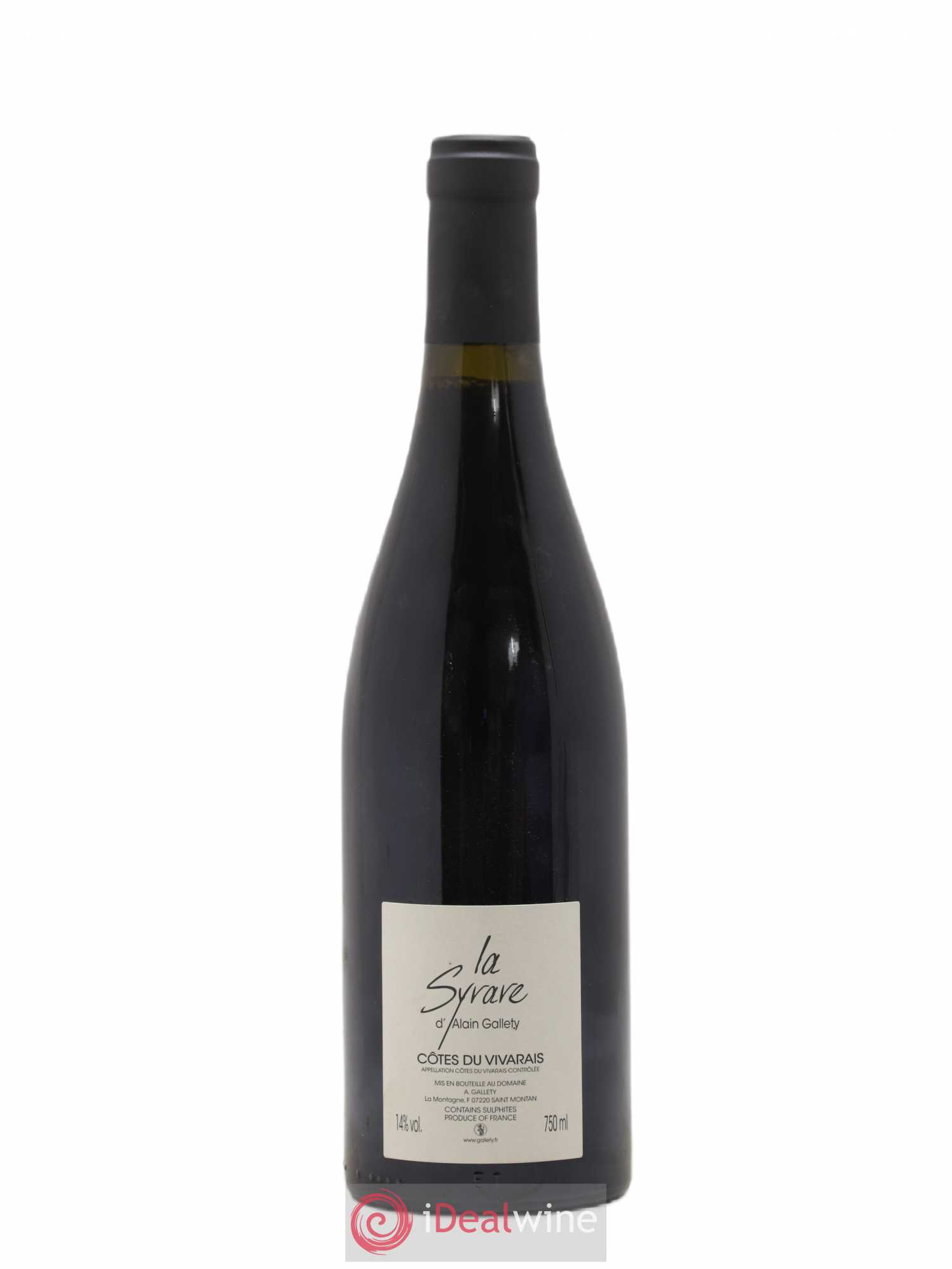 Côtes du Vivarais La Syrare Gallety (Domaine) 2011 - Lot de 1 bouteille - 1