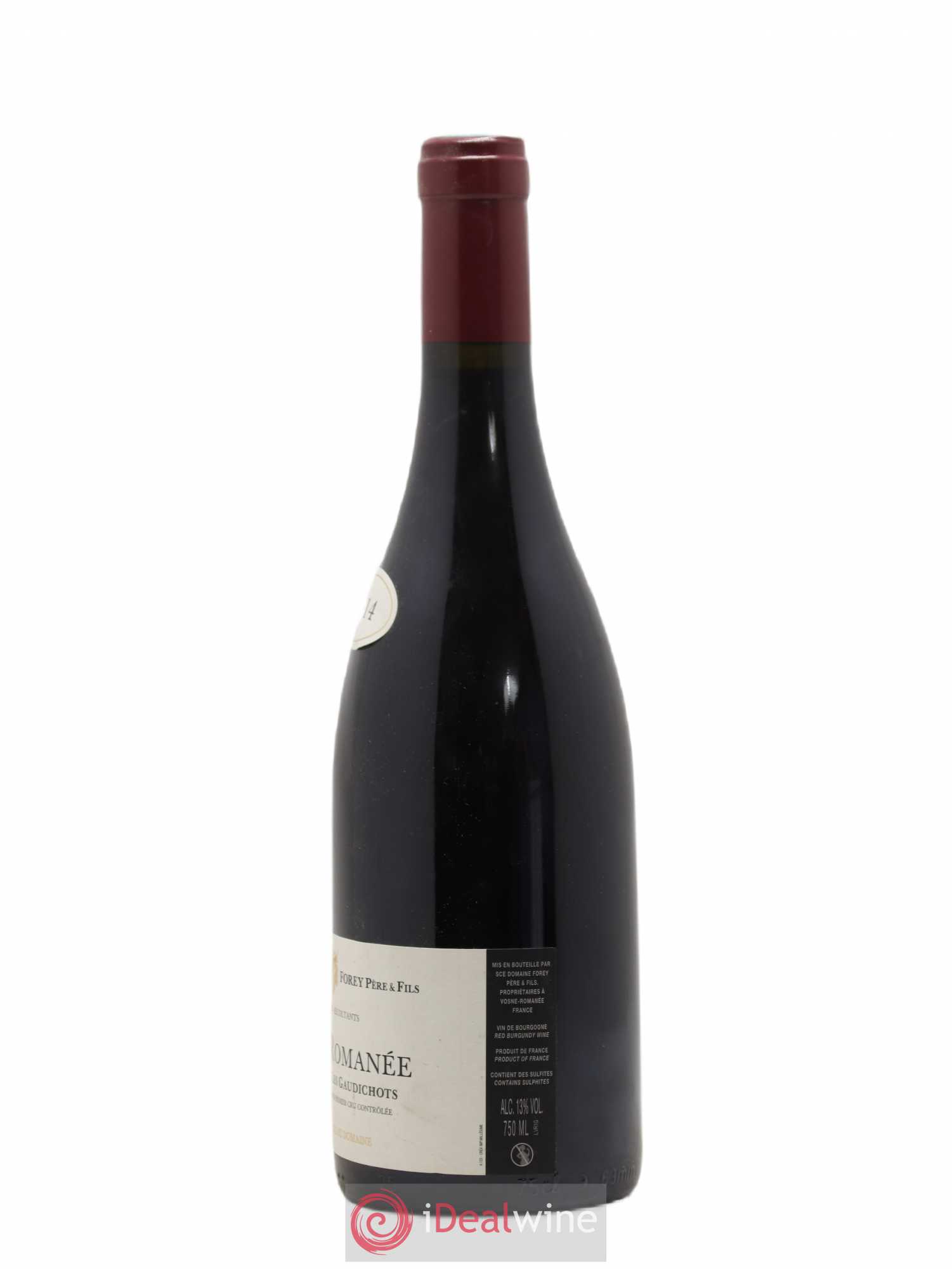 Vosne-Romanée 1er Cru Les Gaudichots Forey Père et Fils (Domaine) 2014 - Lot de 1 bouteille - 1