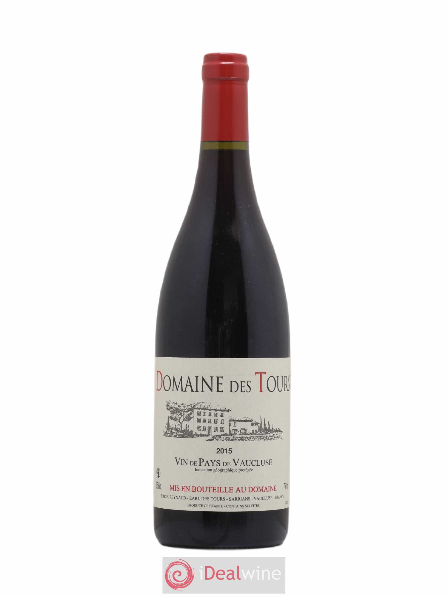 Vaucluse (Vin de Pays de Vaucluse) Domaine des Tours Emmanuel Reynaud 2015 - Lot de 1 bouteille - 0