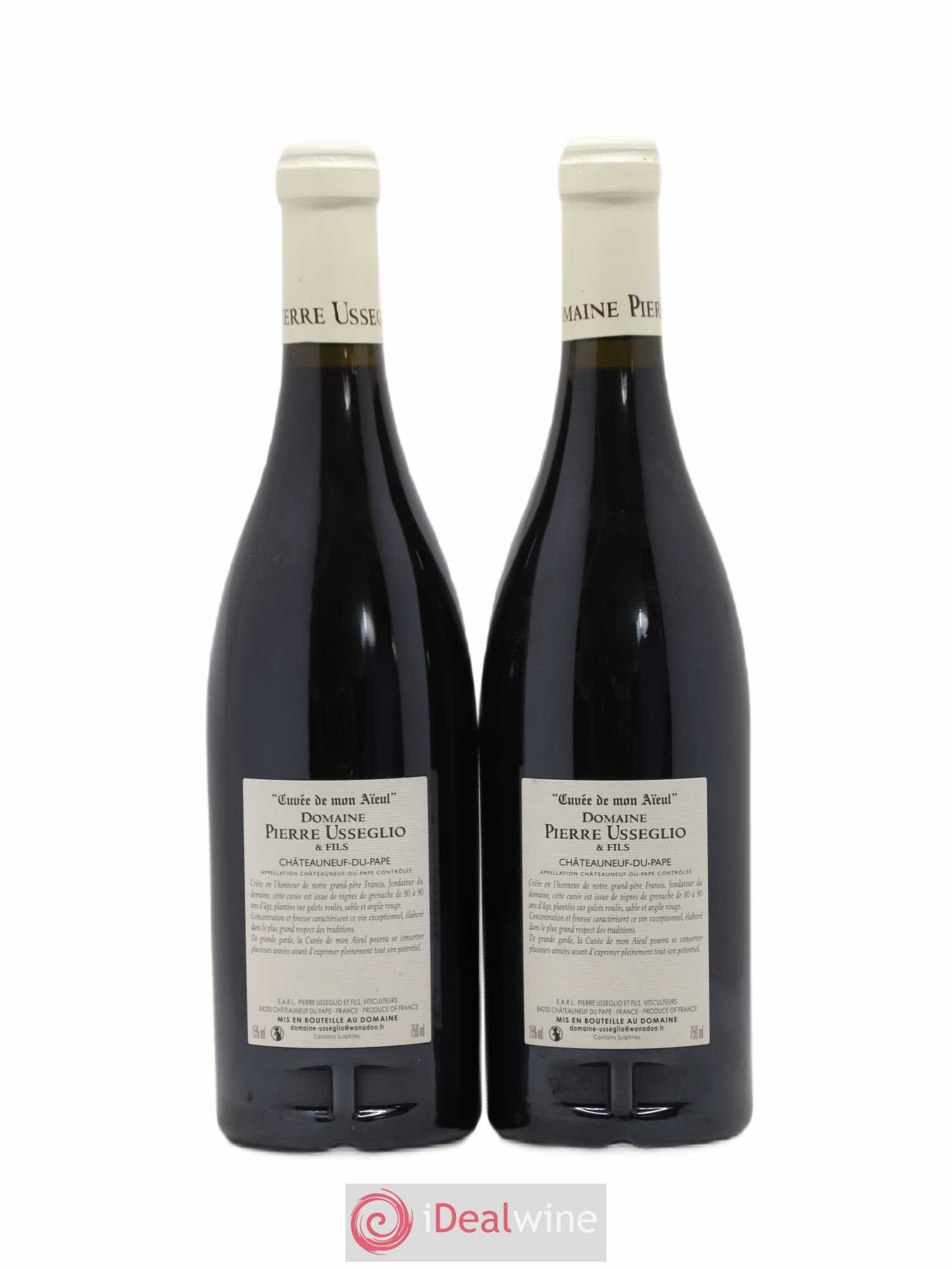 Châteauneuf-du-Pape Cuvée de mon Aïeul Pierre Usseglio & Fils 2007 - Lot de 2 bouteilles - 1