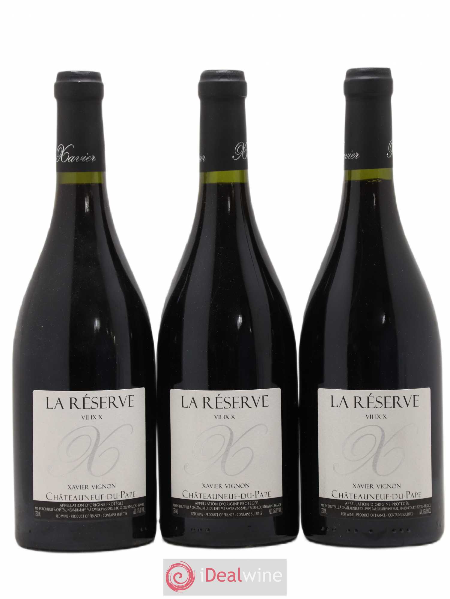 Châteauneuf-du-Pape Reserve VII IX X Vignon Xavier - Posten von 3 Flaschen - 0