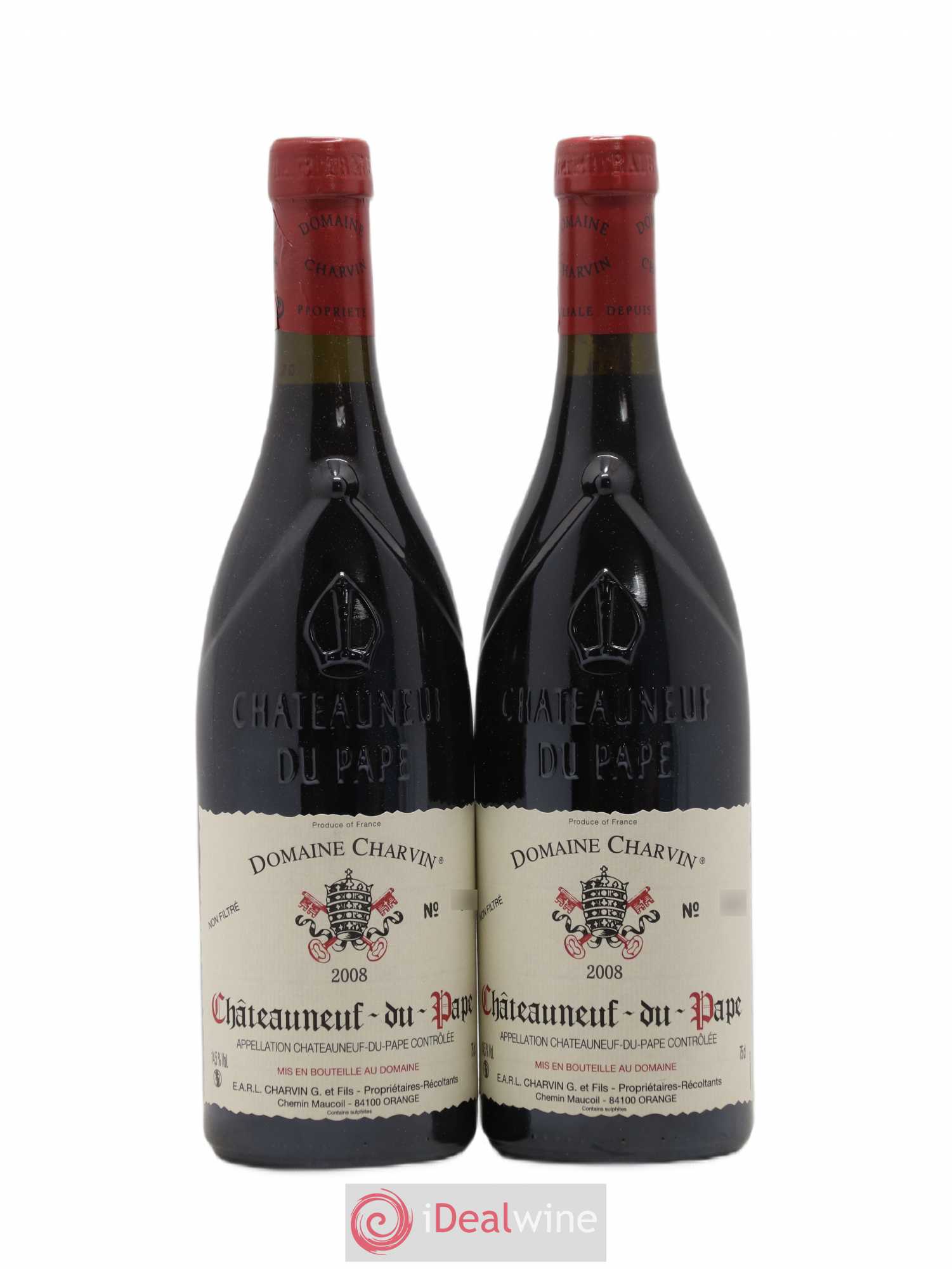 Châteauneuf-du-Pape Charvin (Domaine) 2008 - Lot de 2 bouteilles - 0