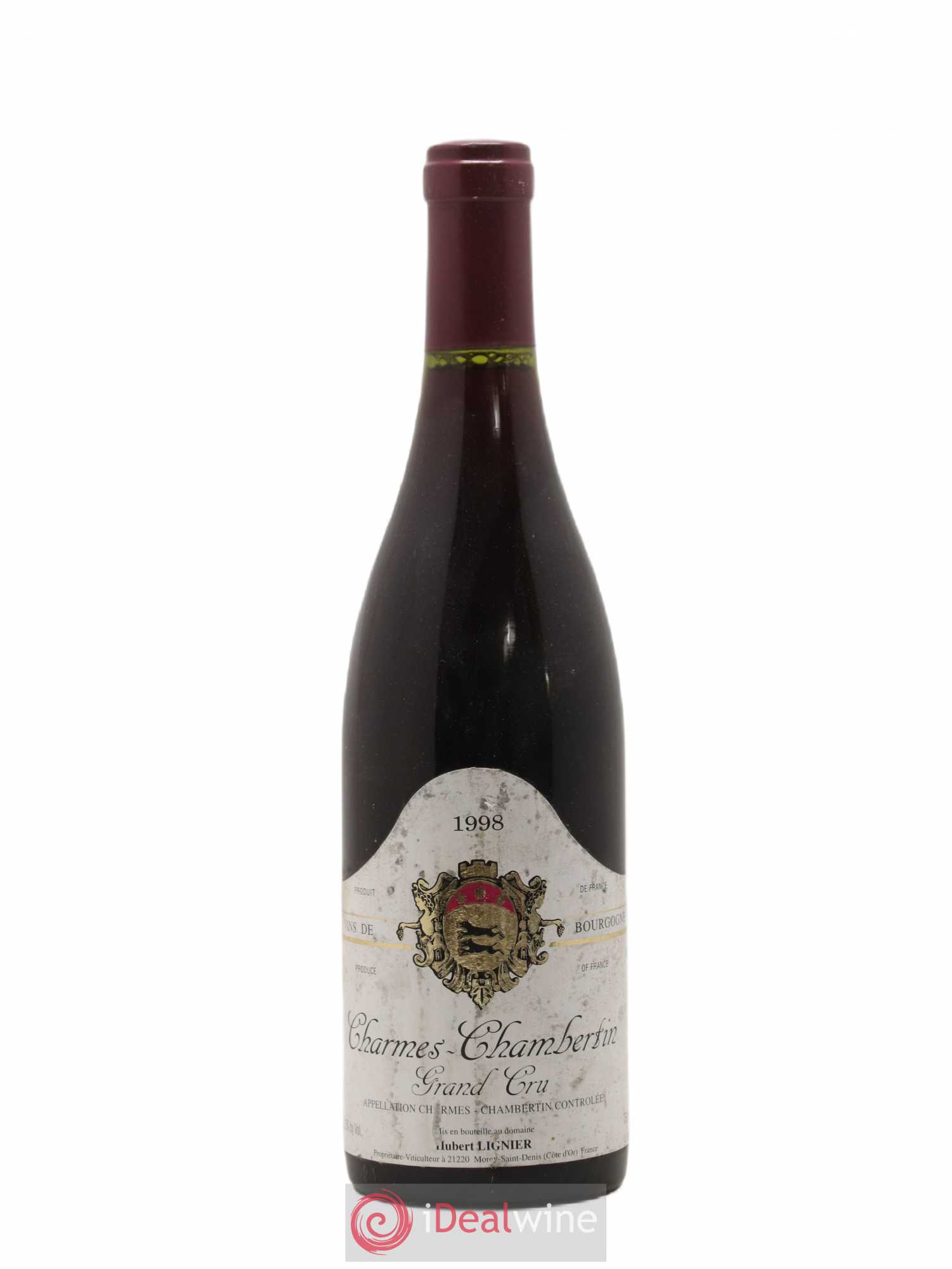 Charmes-Chambertin Grand Cru Hubert Lignier (Domaine) 1998 - Lot de 1 bouteille - 0
