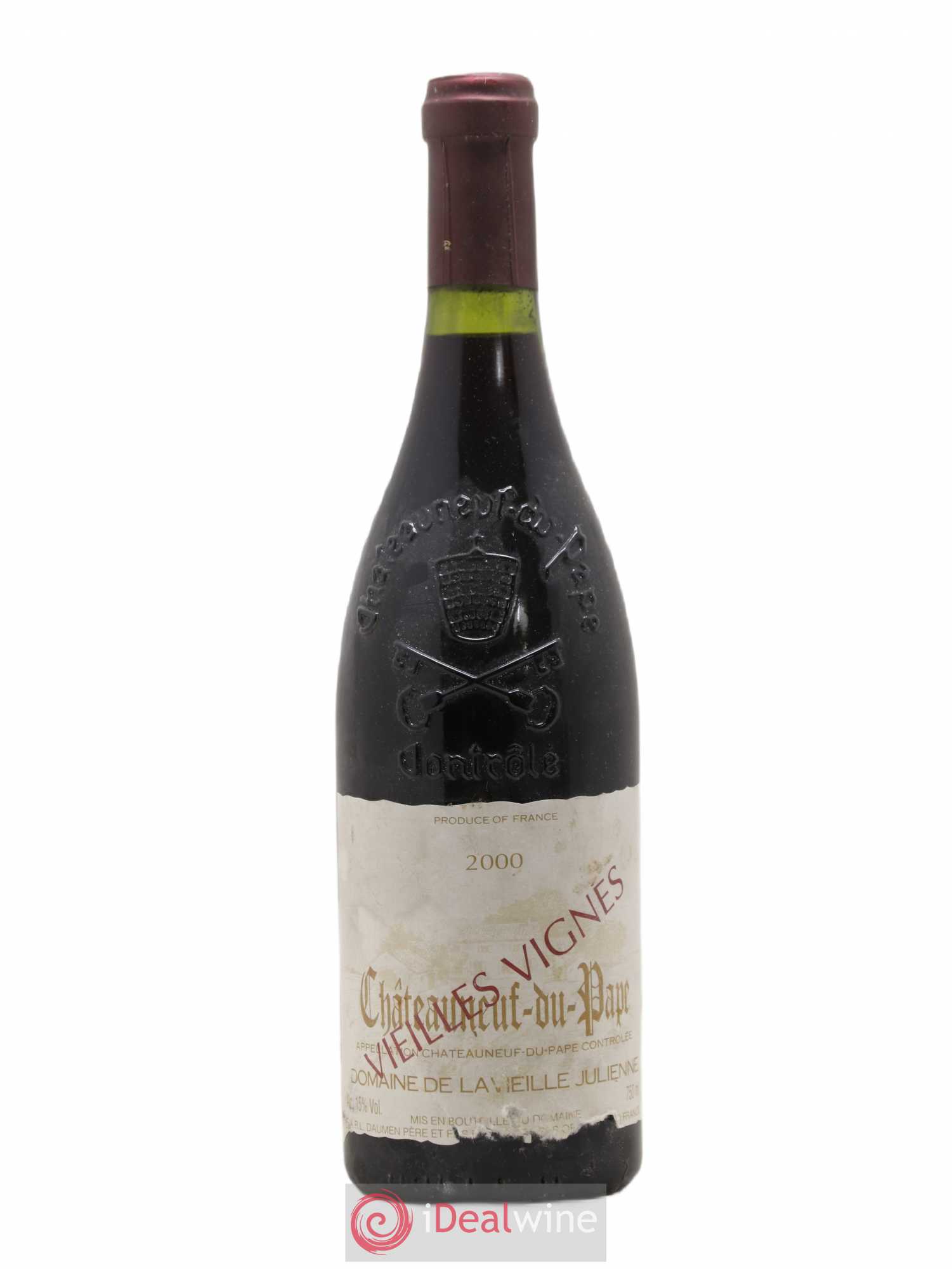 Châteauneuf-du-Pape Vieille Julienne (Domaine de la) Cuvée Vieilles Vignes Jean-Paul Daumen 2000 - Lot de 1 bouteille - 0