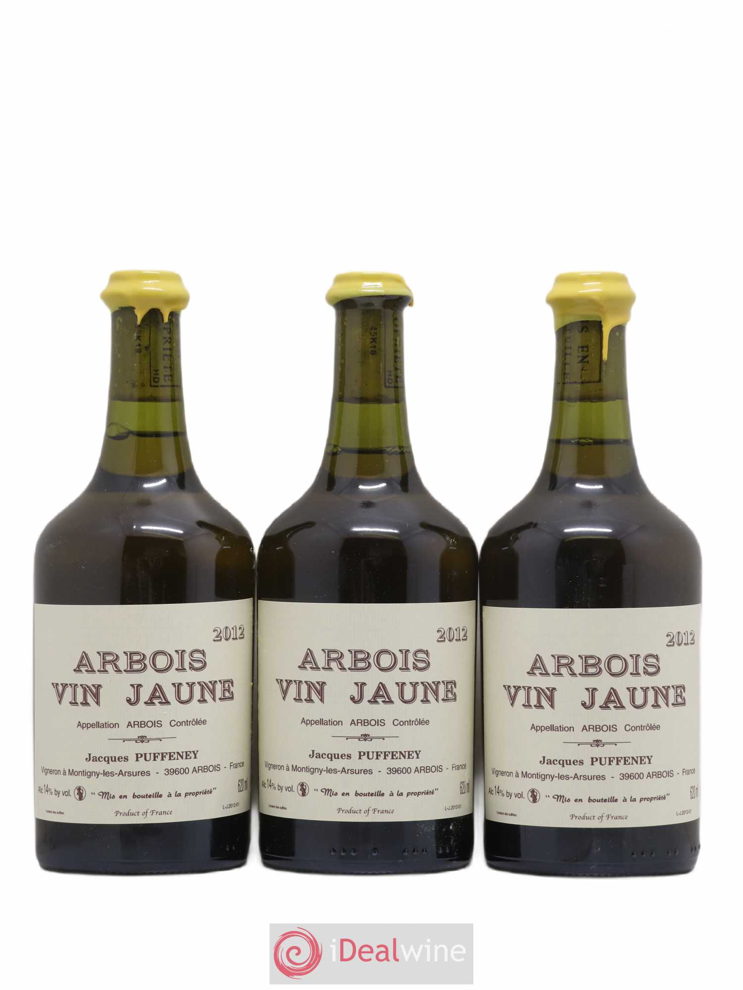 Arbois Vin Jaune Jacques Puffeney 2012 - Lot de 3 bouteilles - 0