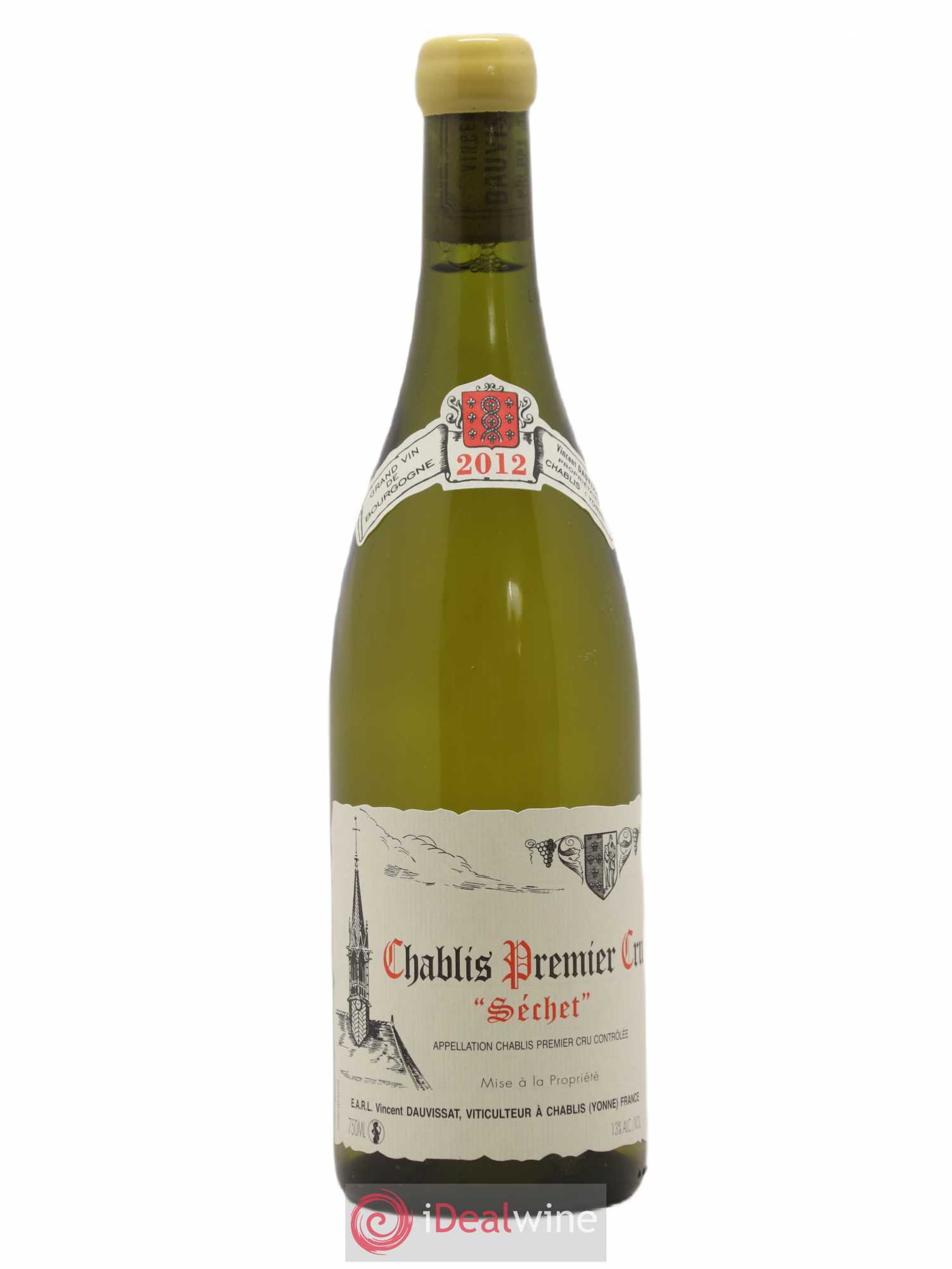 Chablis 1er Cru Séchet Vincent Dauvissat (Domaine) 2012 - Lot de 1 bouteille - 0