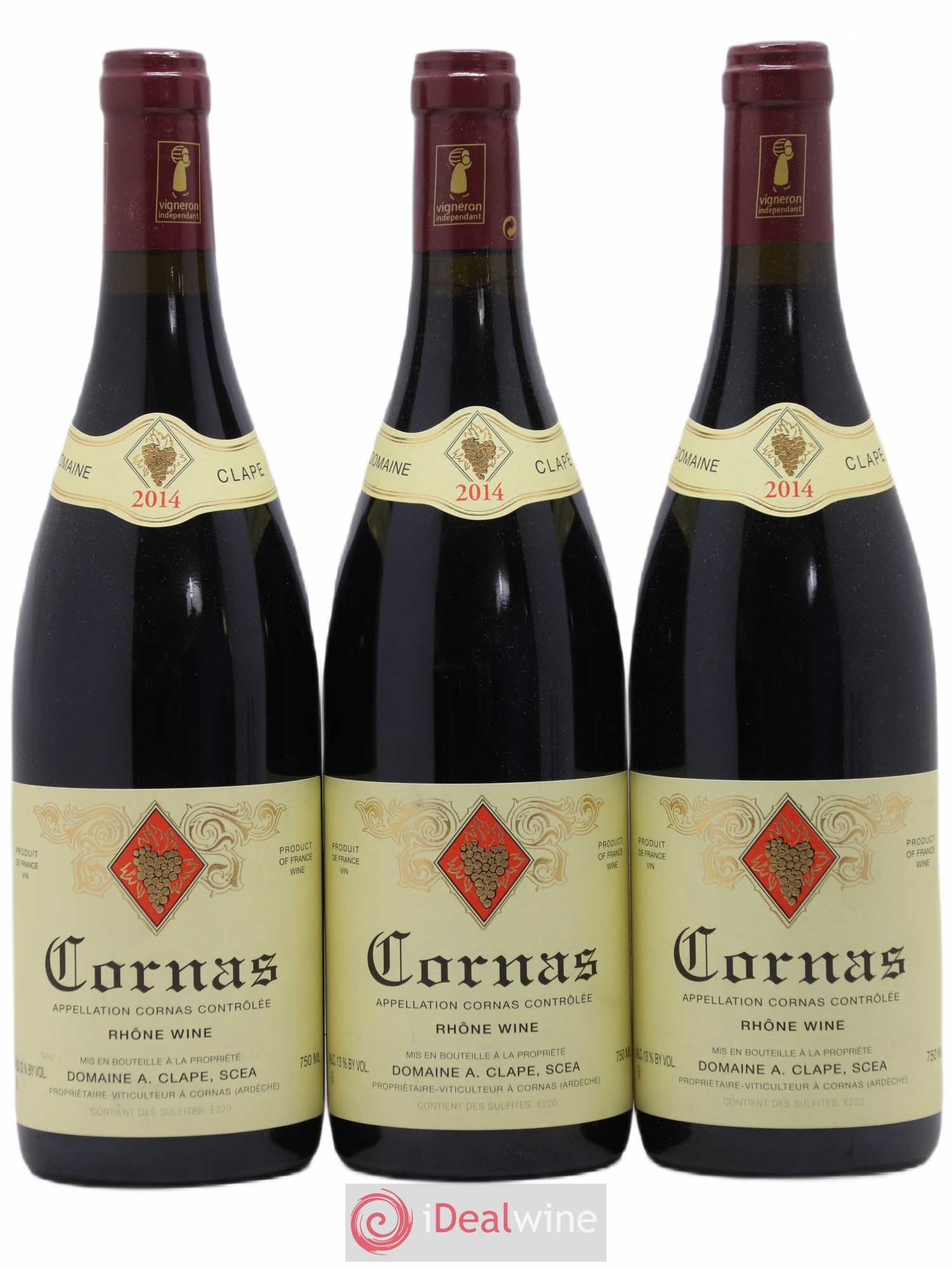 Cornas Auguste Clape 2014 - Lot de 3 bouteilles - 0