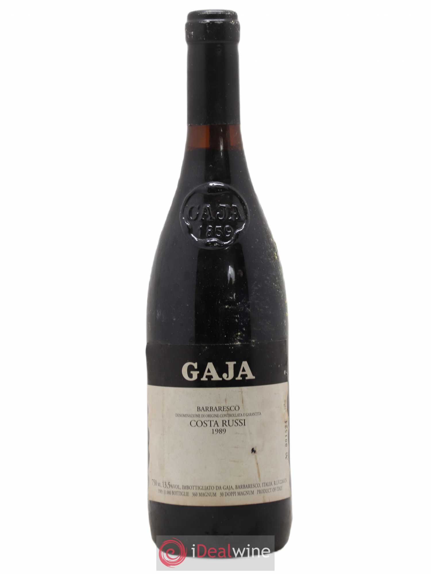 Barbaresco DOCG Costa Russi Angelo Gaja 1989 - Lot de 1 bouteille - 0
