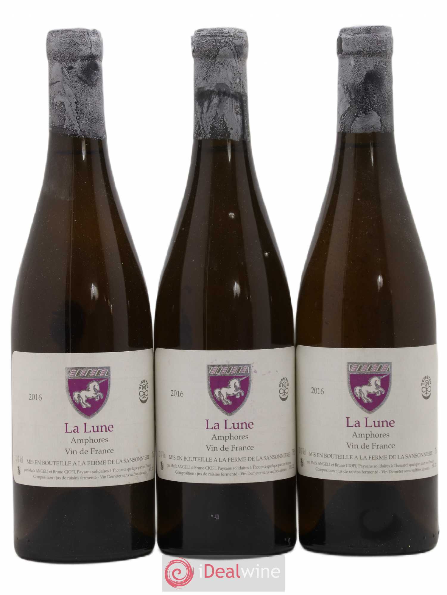 Vin de France La Lune Mark Angeli (Domaine) - Ferme de la Sansonnière Amphores 2016 - Lot de 3 bouteilles - 0