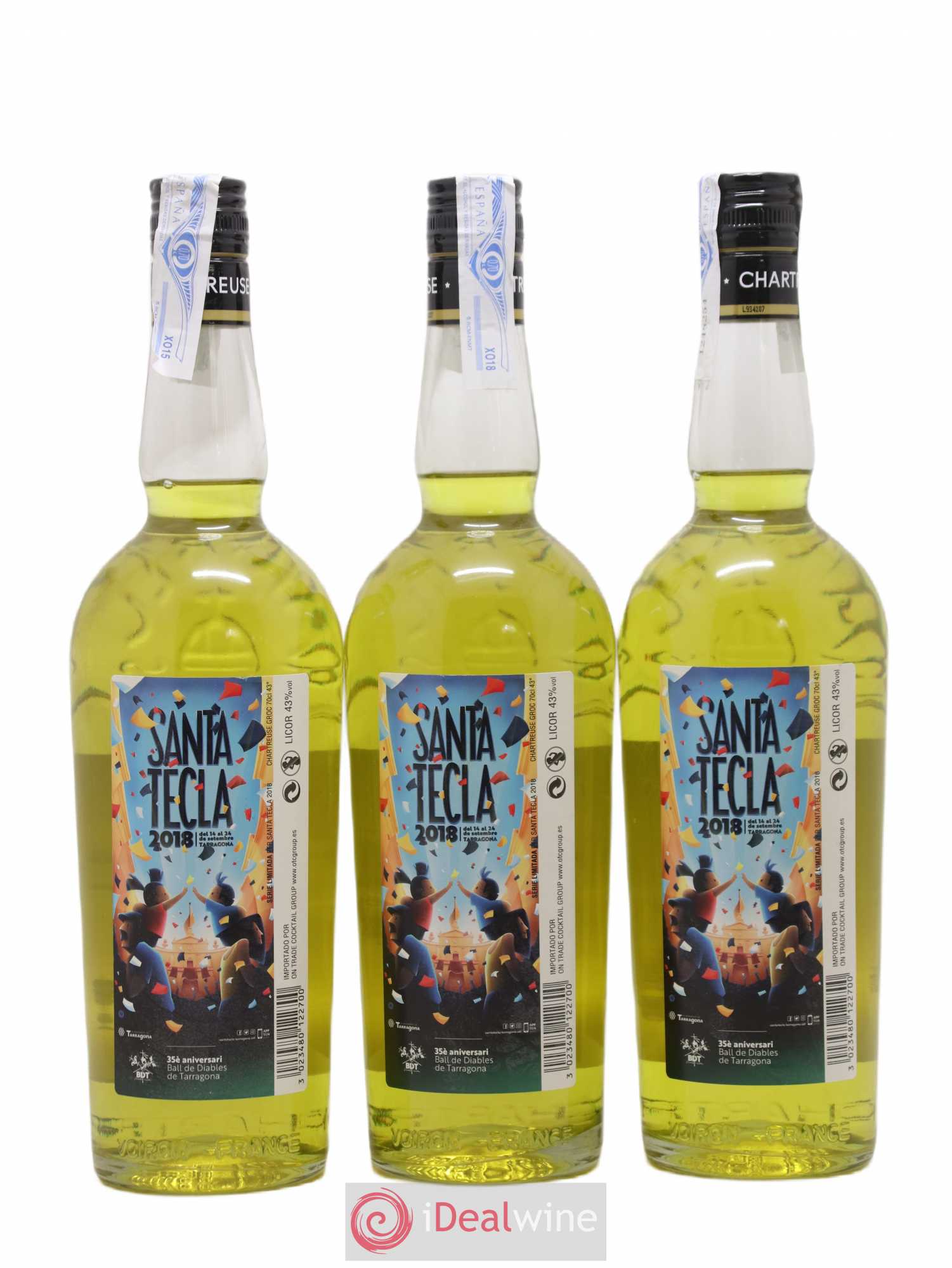 Chartreuse Tarragone Jaune Pères Chartreux Santa Tecla - Posten von 3 Flaschen - 1