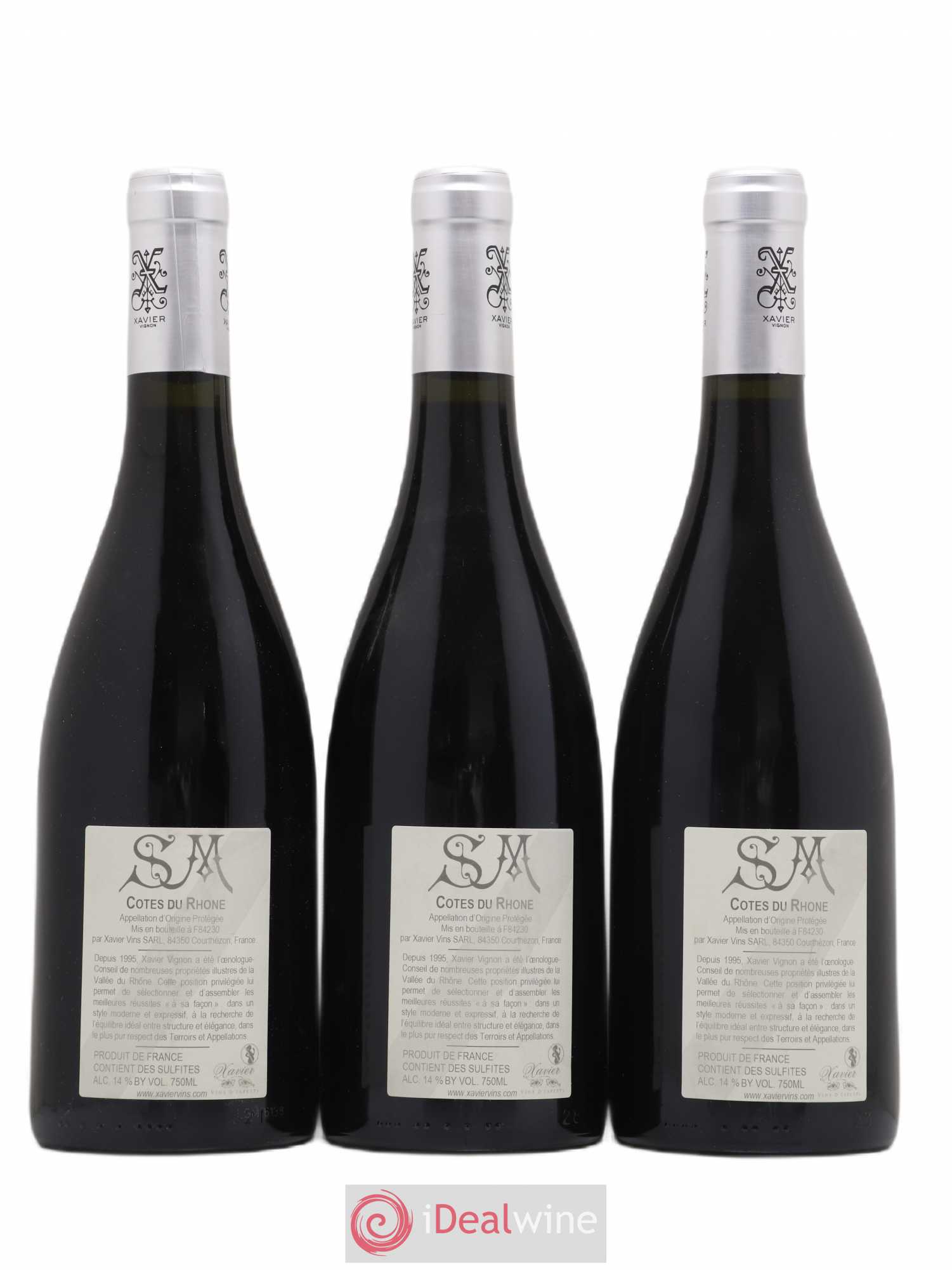 Côtes-du-Rhône SM Xavier Vignon - Posten von 3 Flaschen - 1