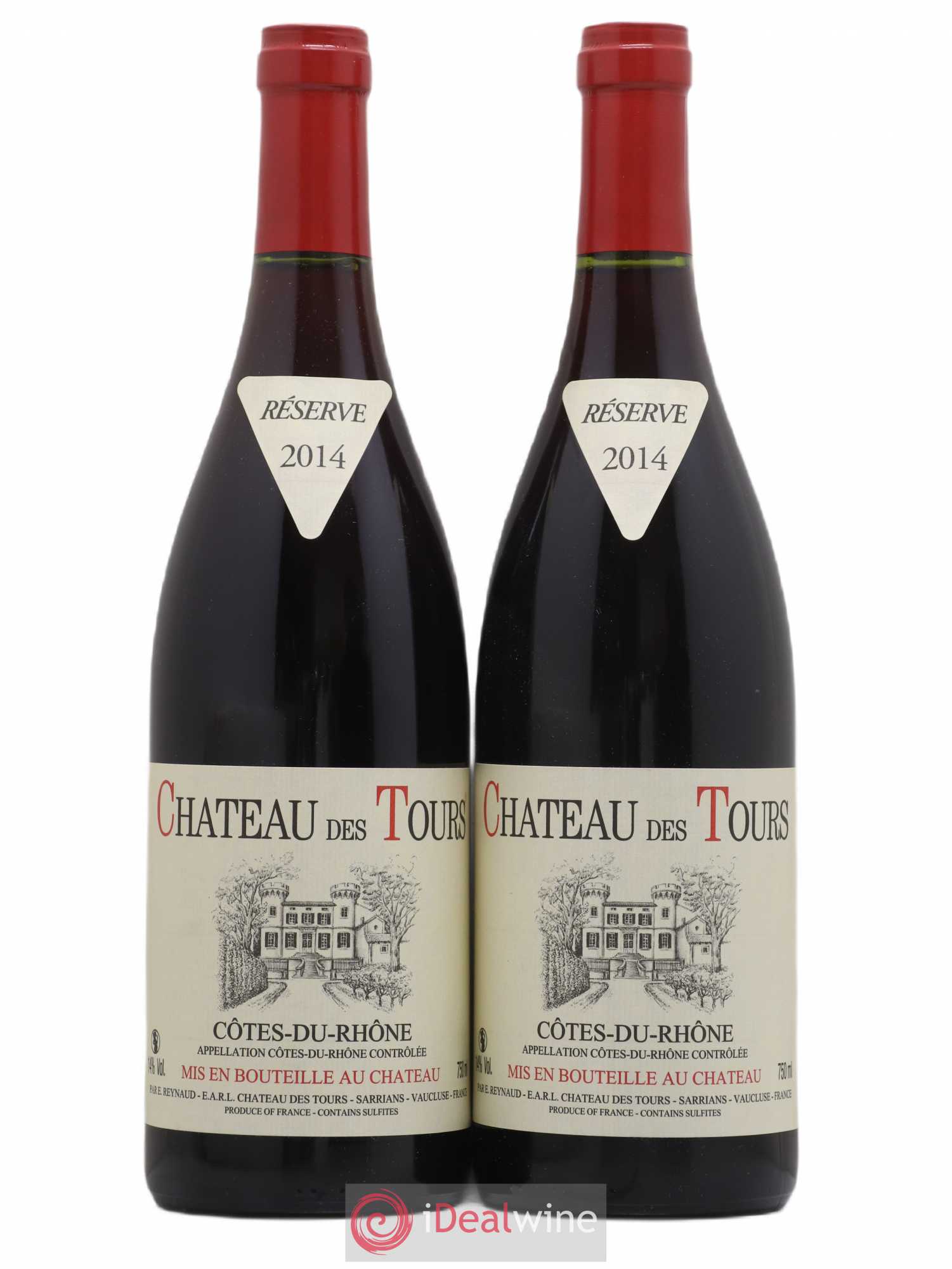 Côtes-du-Rhône Château des Tours Emmanuel Reynaud 2014 - Lot de 2 bouteilles - 0