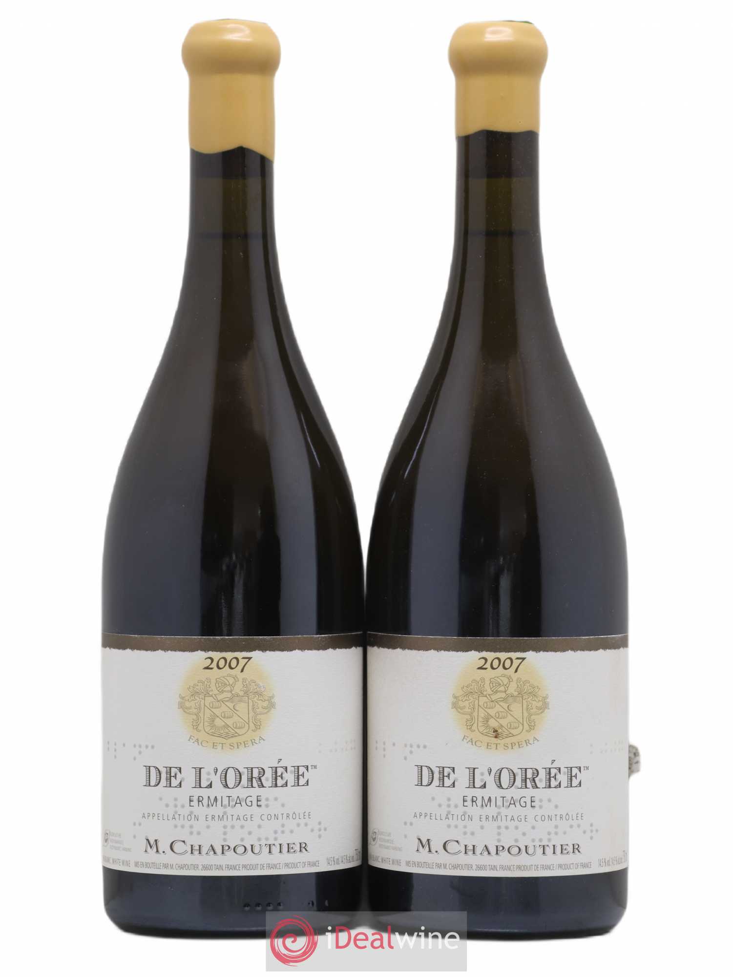 Hermitage Ermitage de l'Orée Chapoutier 2007 - Lot de 2 bouteilles - 0