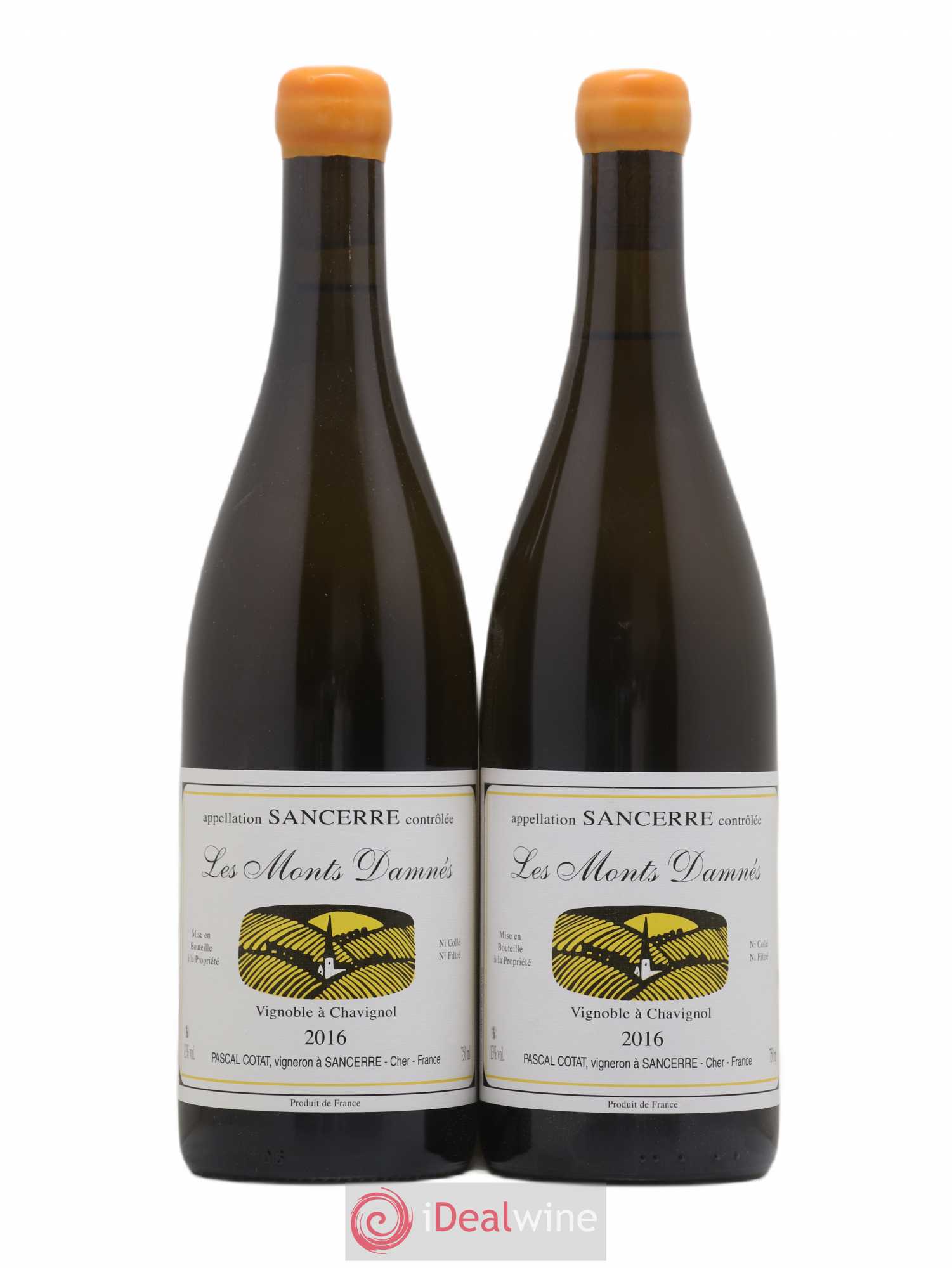 Sancerre Les Monts Damnés Pascal Cotat 2016 - Lot de 2 bouteilles - 0