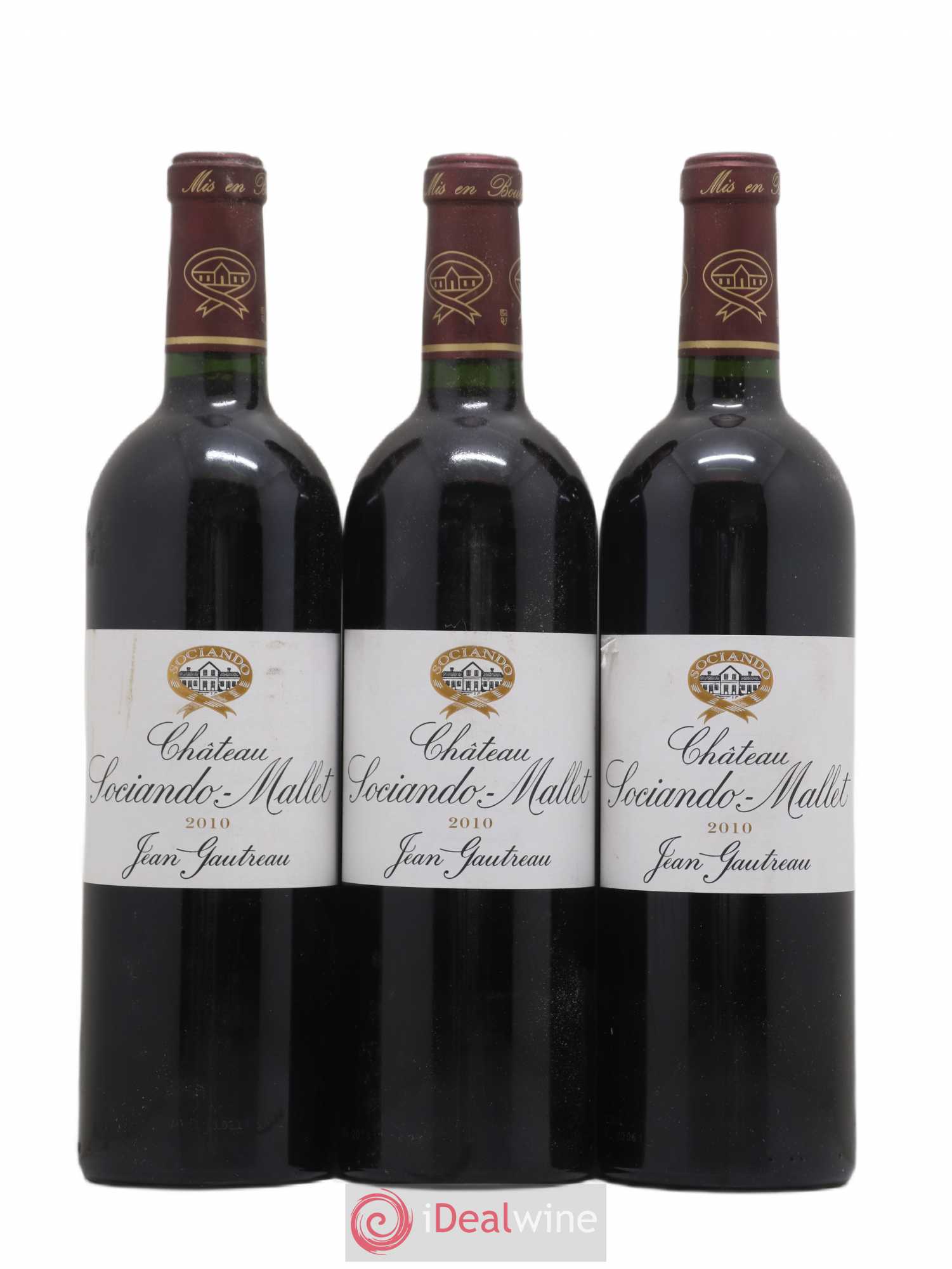Château Sociando Mallet 2010 - Lot de 6 bouteilles - 1