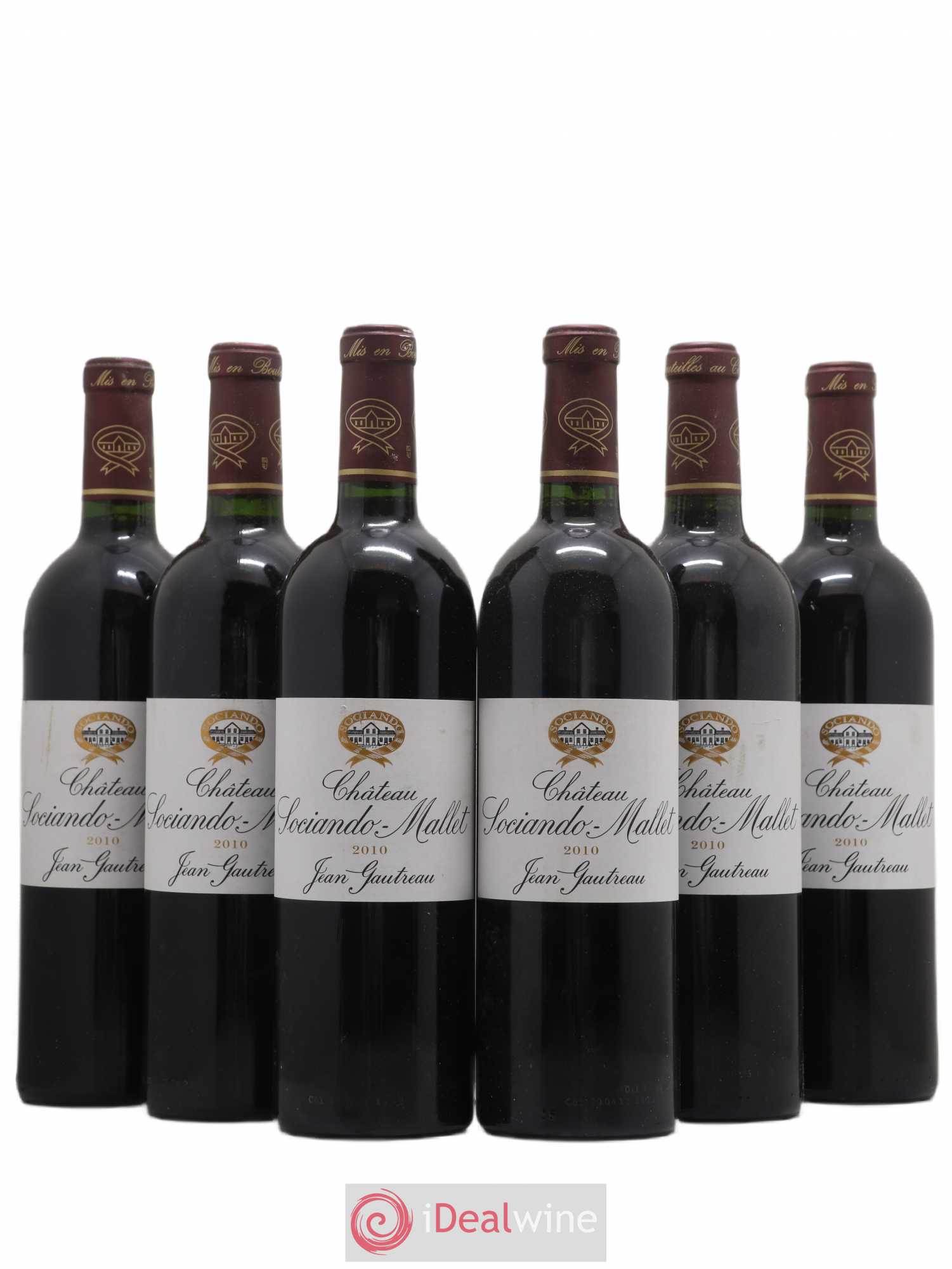 Château Sociando Mallet 2010 - Lot de 6 bouteilles - 0