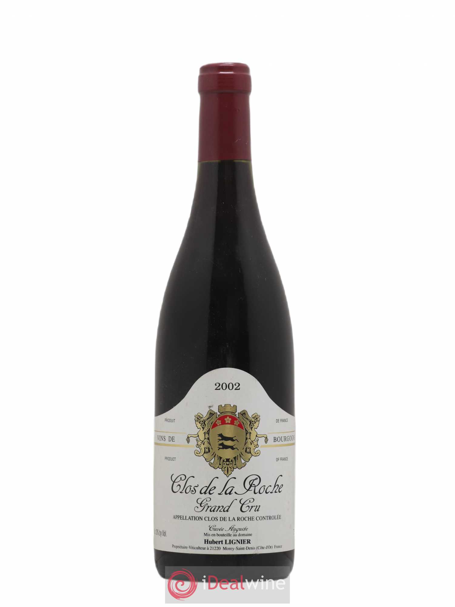 Clos de la Roche Grand Cru Hubert Lignier (Domaine) Cuvée Auguste 2002 - Lot de 1 bouteille - 0