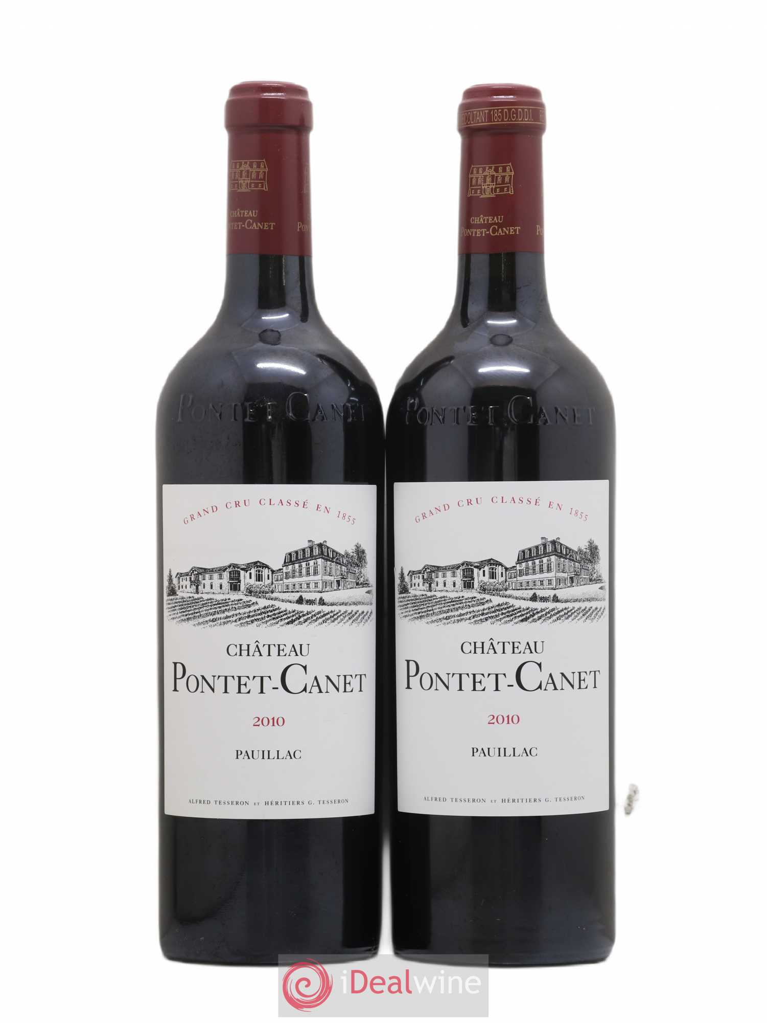 Château Pontet Canet 5ème Grand Cru Classé 2010 - Lot de 2 bouteilles - 0