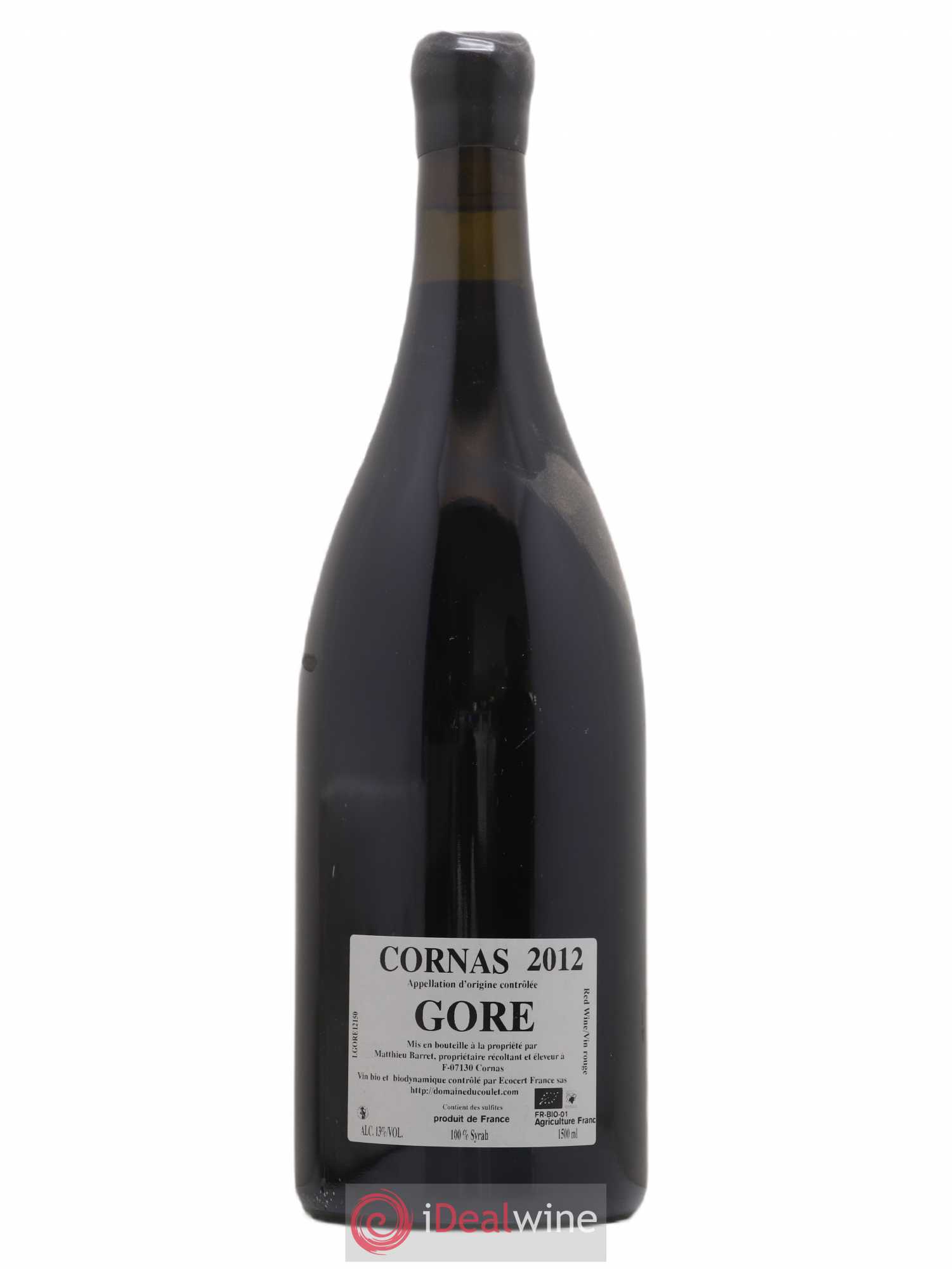 Cornas Gore Coulet (Domaine du) - Matthieu Barret 2012 - Lot de 1 magnum - 1