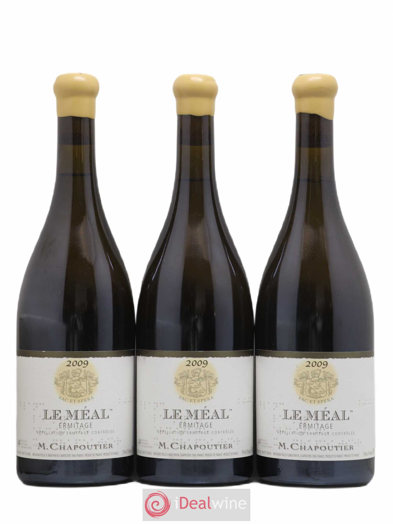 Hermitage Ermitage Le Méal Chapoutier 2009 - Lot de 3 bouteilles - 0