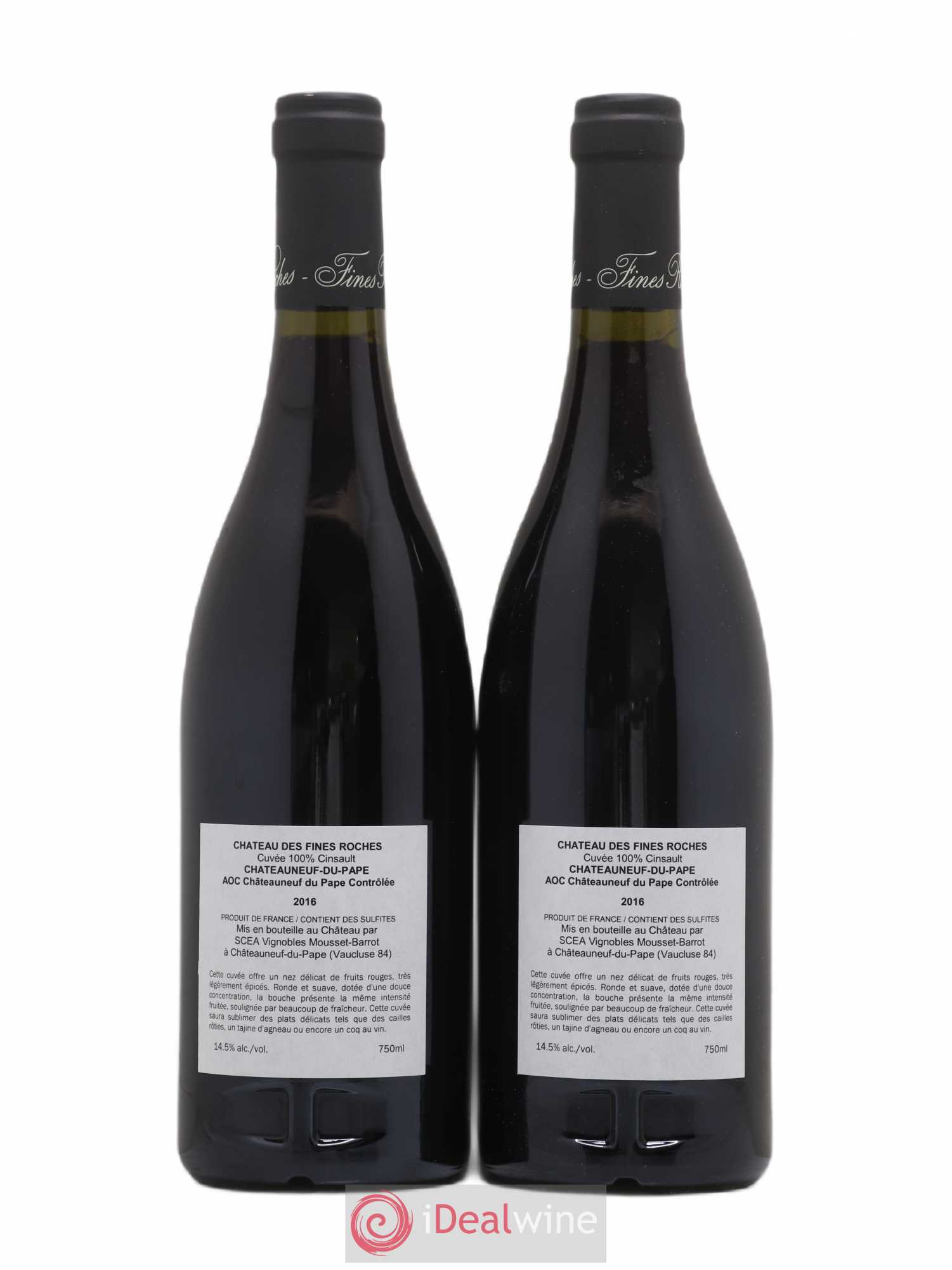 Châteauneuf-du-Pape Fines Roches 2016 - Lot of 2 bottles - 1