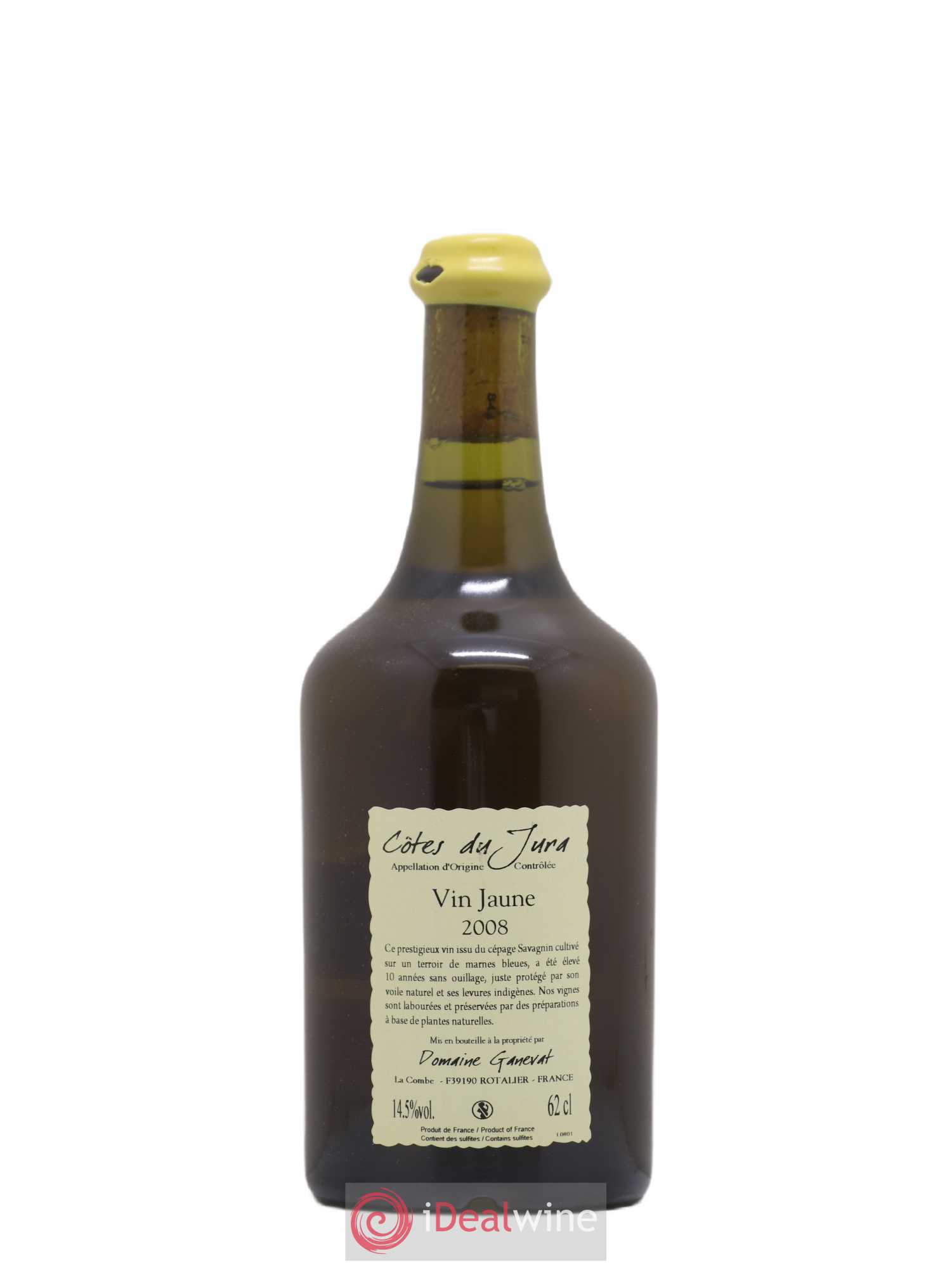 Arbois Vin Jaune Anne et Jean François Ganevat 2008 - Lot de 1 bouteille - 1