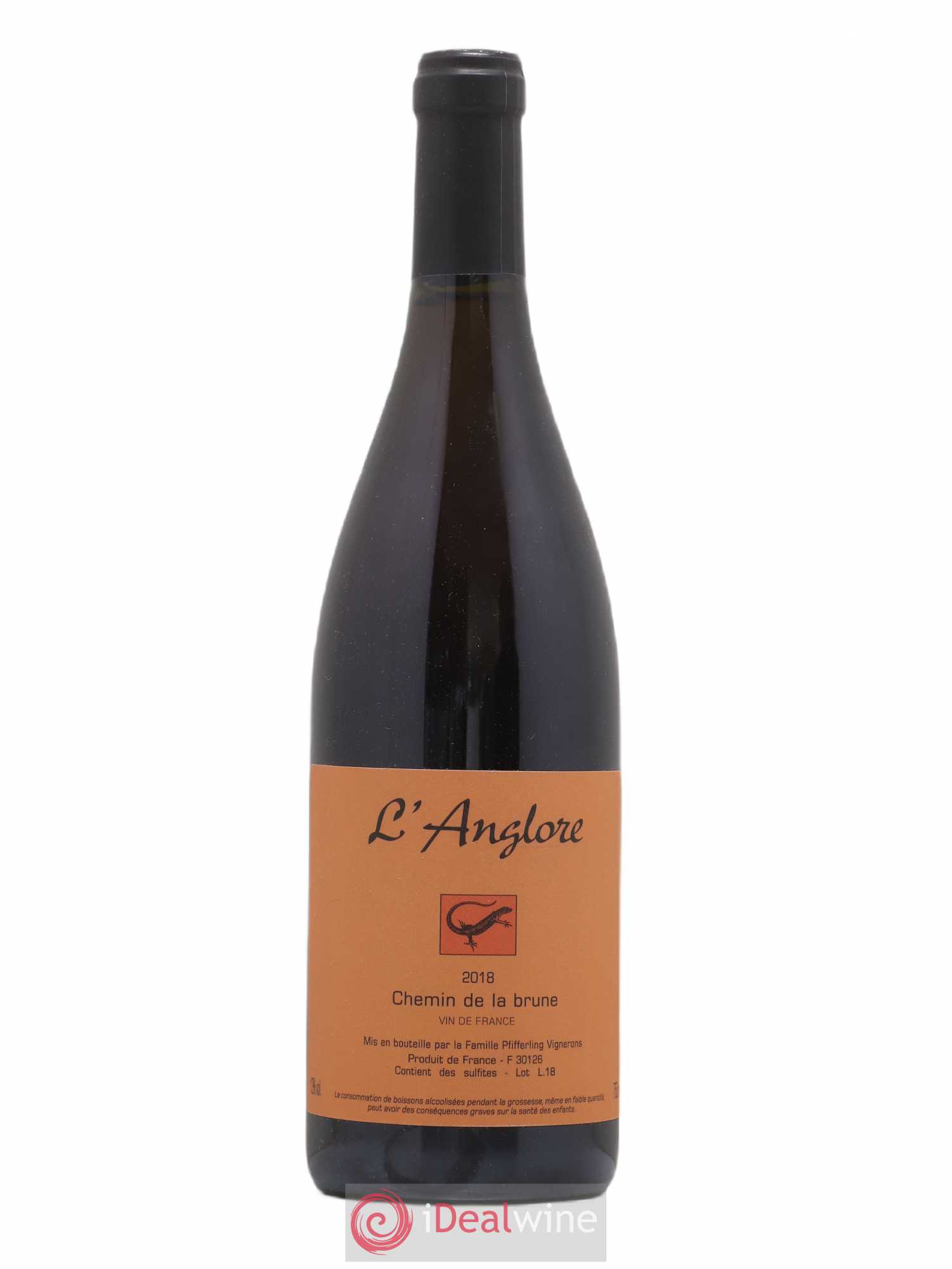 Vin de France Chemin de la brune L'Anglore 2018 - Lot de 1 bouteille - 0