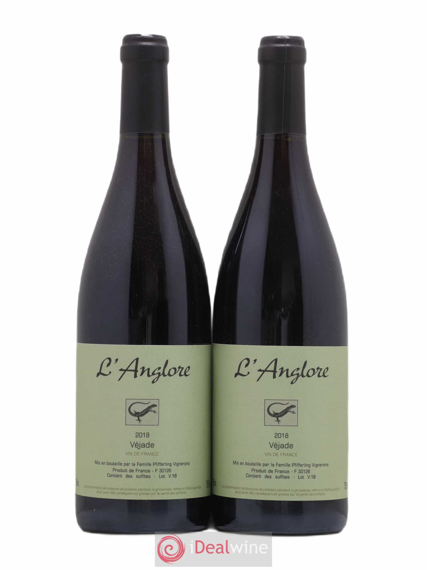 Vin de France Véjade L'Anglore 2018 - Lot de 2 bouteilles - 0