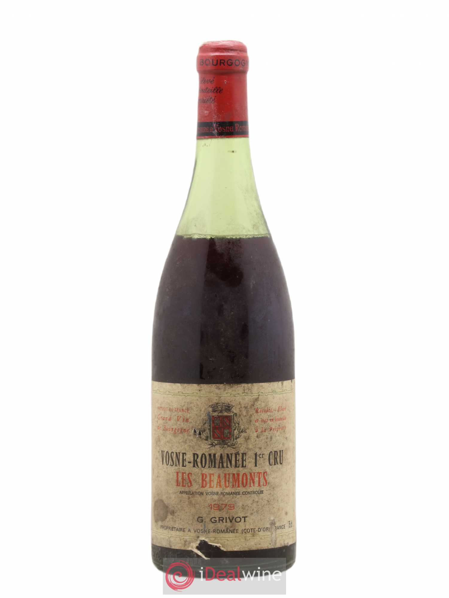 Vosne-Romanée 1er Cru Les Beaumonts Georges Grivot 1978 - Posten von 1 Flasche - 0
