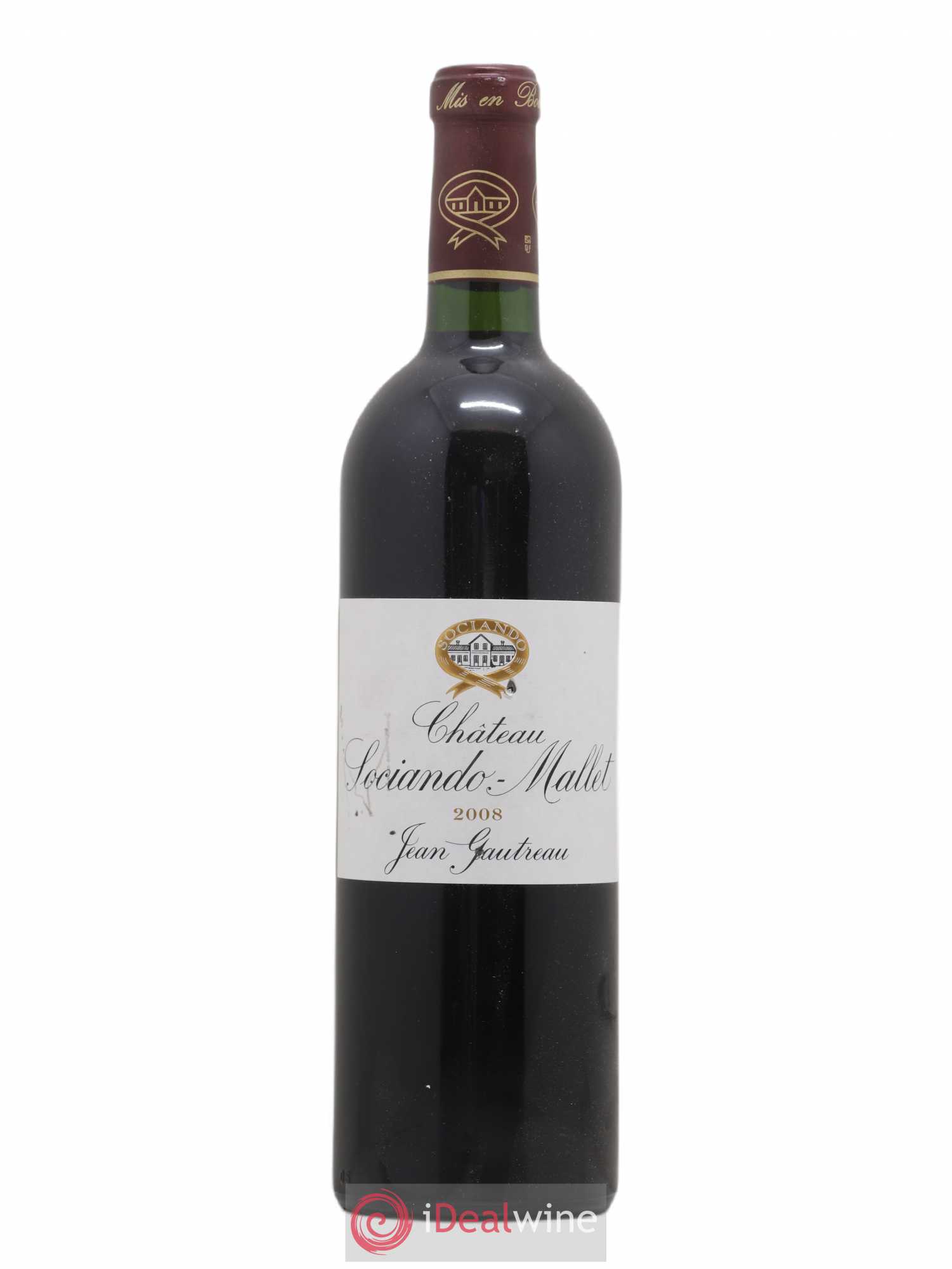 Château Sociando Mallet 2008 - Lot de 1 bouteille - 0